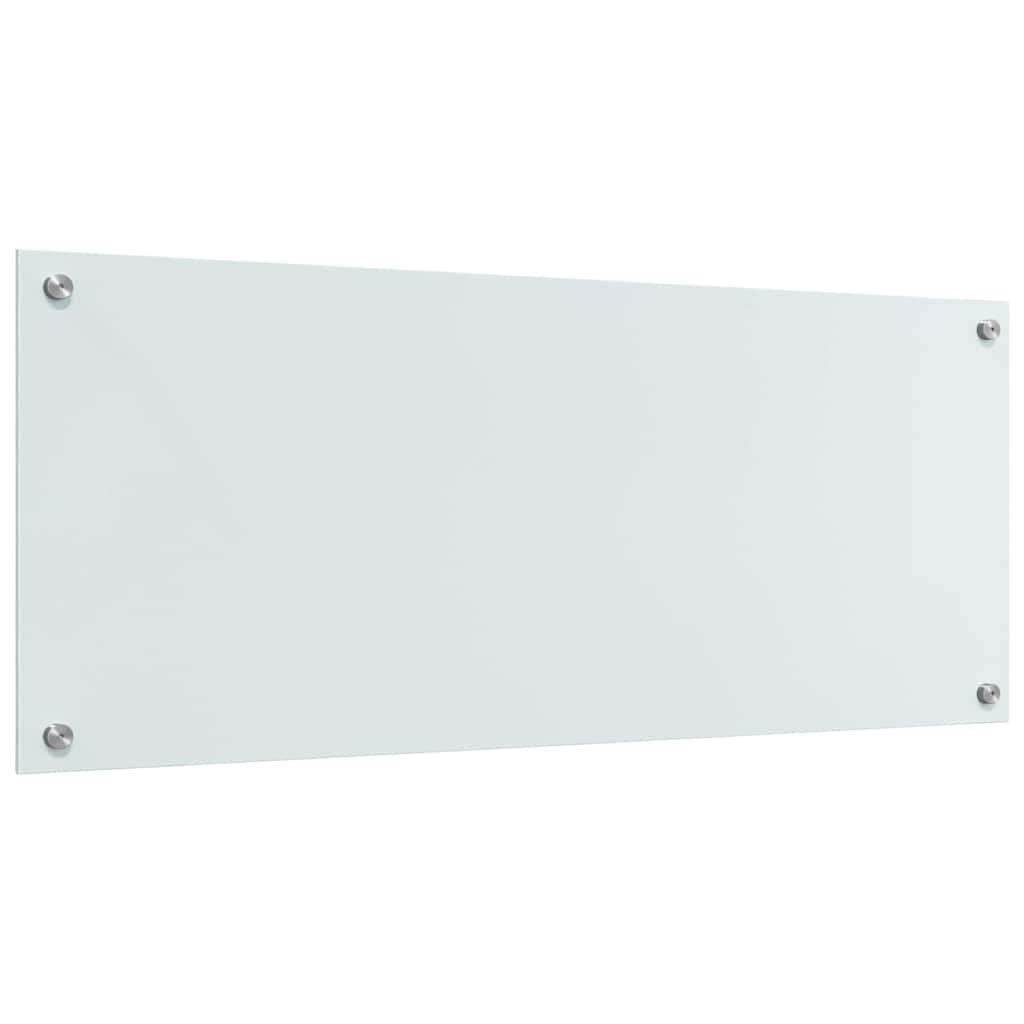 vidaXL Πίσω Πάνελ Κουζίνας Λευκό 100 x 40 x 0.8 εκ σκληρυμένο γυαλί