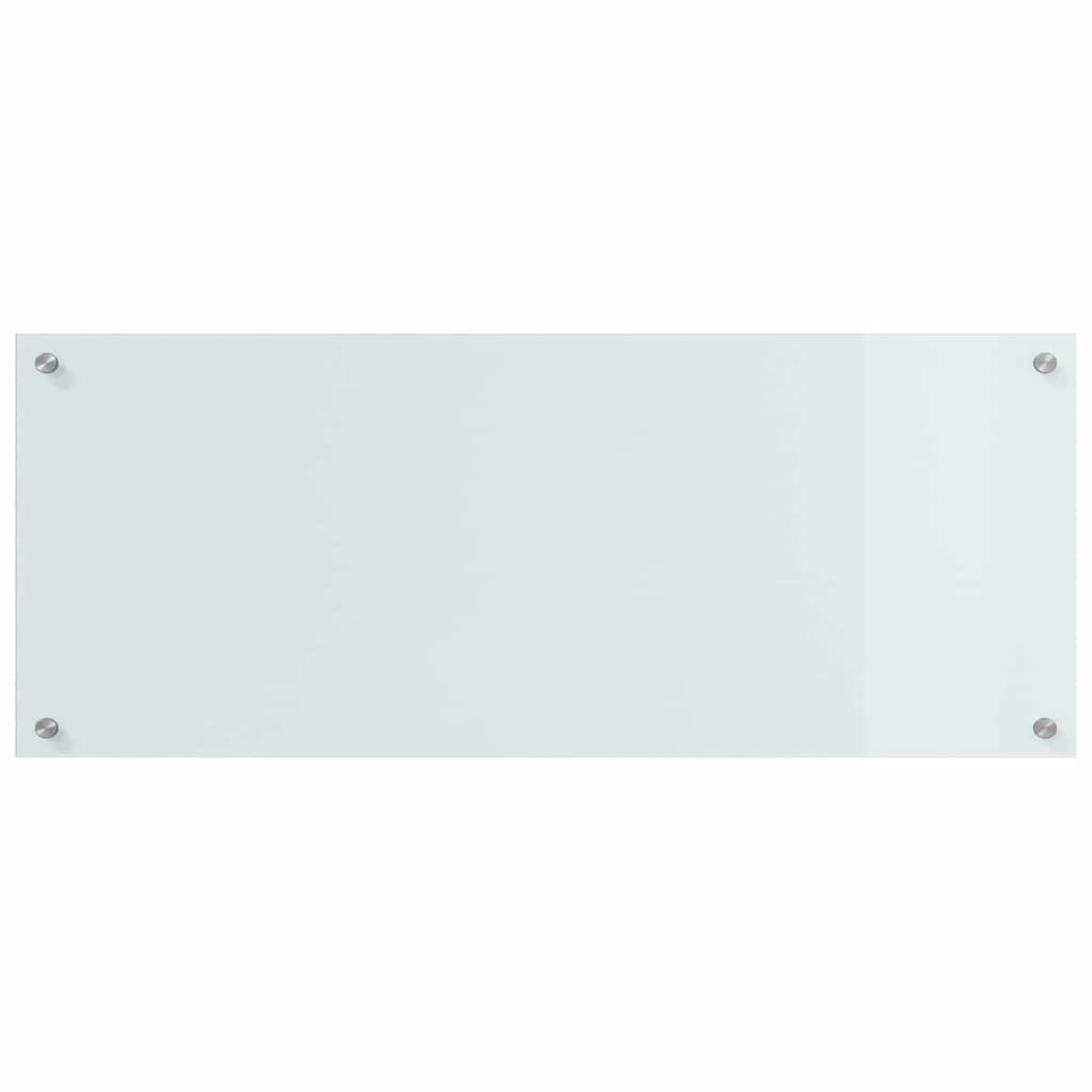 vidaXL Πίσω Πάνελ Κουζίνας Λευκό 100 x 40 x 0.8 εκ σκληρυμένο γυαλί