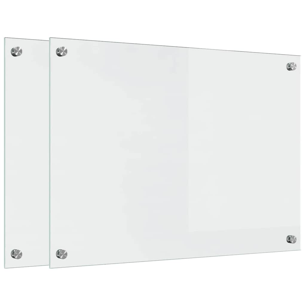 vidaXL Πίσω Πάνελ Κουζίνας Διαφανές 70 x 50 x 0.8 εκ σκληρυμένο γυαλί
