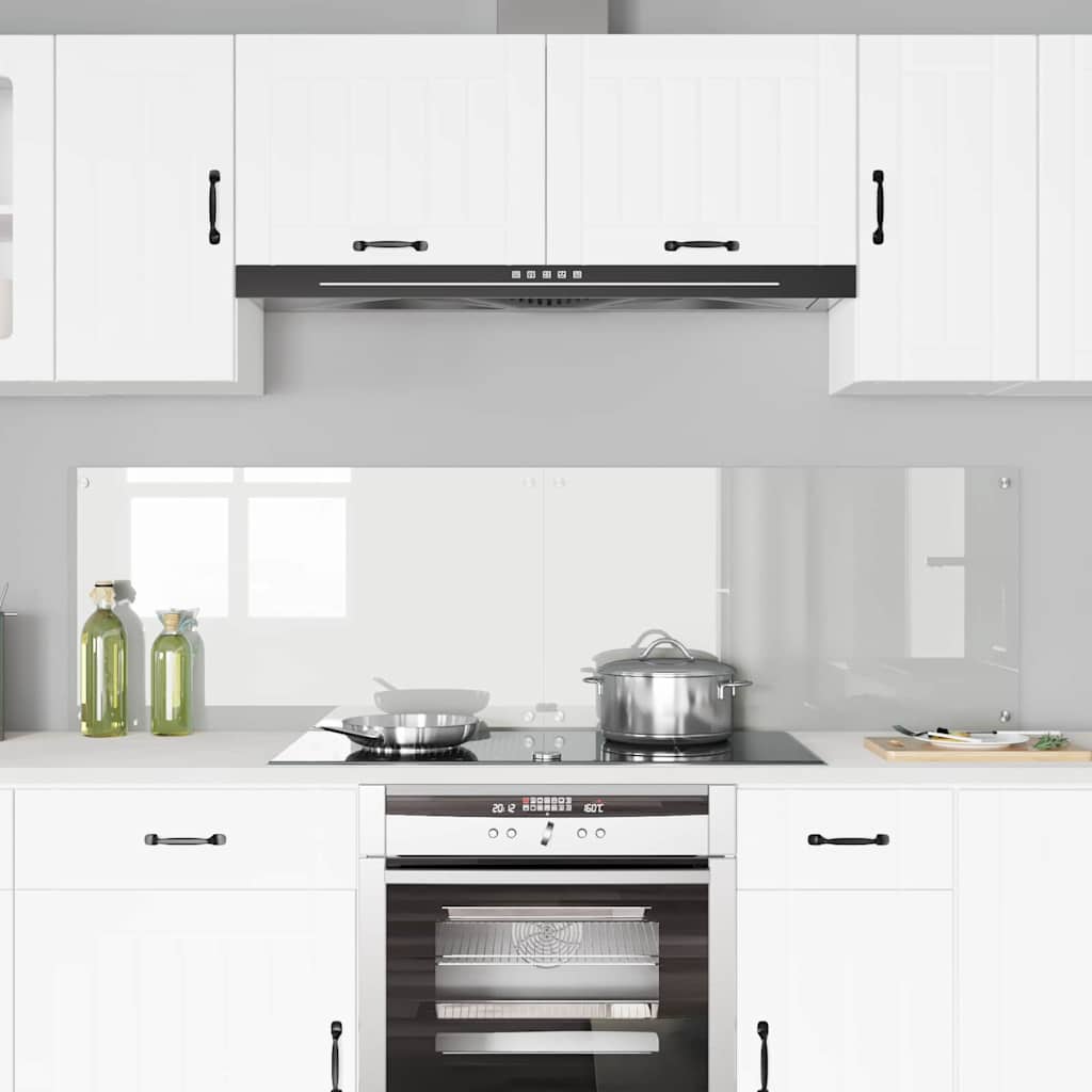 vidaXL Πίσω Πάνελ Κουζίνας Διαφανές 90 x 50 x 0.8 εκ σκληρυμένο γυαλί