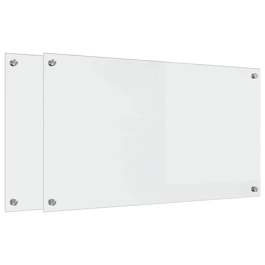 vidaXL Πίσω Πάνελ Κουζίνας Διαφανές 90 x 50 x 0.8 εκ σκληρυμένο γυαλί