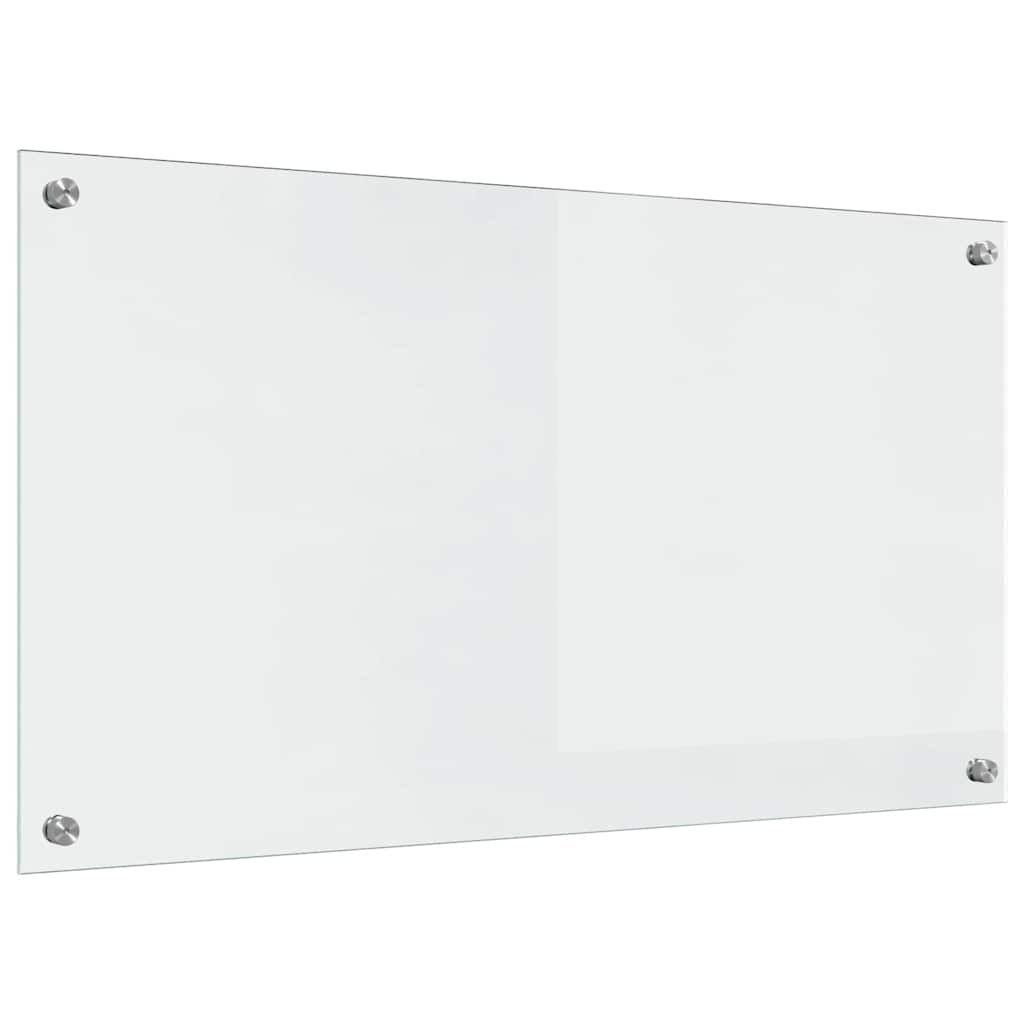 vidaXL Πίσω Πάνελ Κουζίνας Διαφανές 90 x 50 x 0.8 εκ σκληρυμένο γυαλί