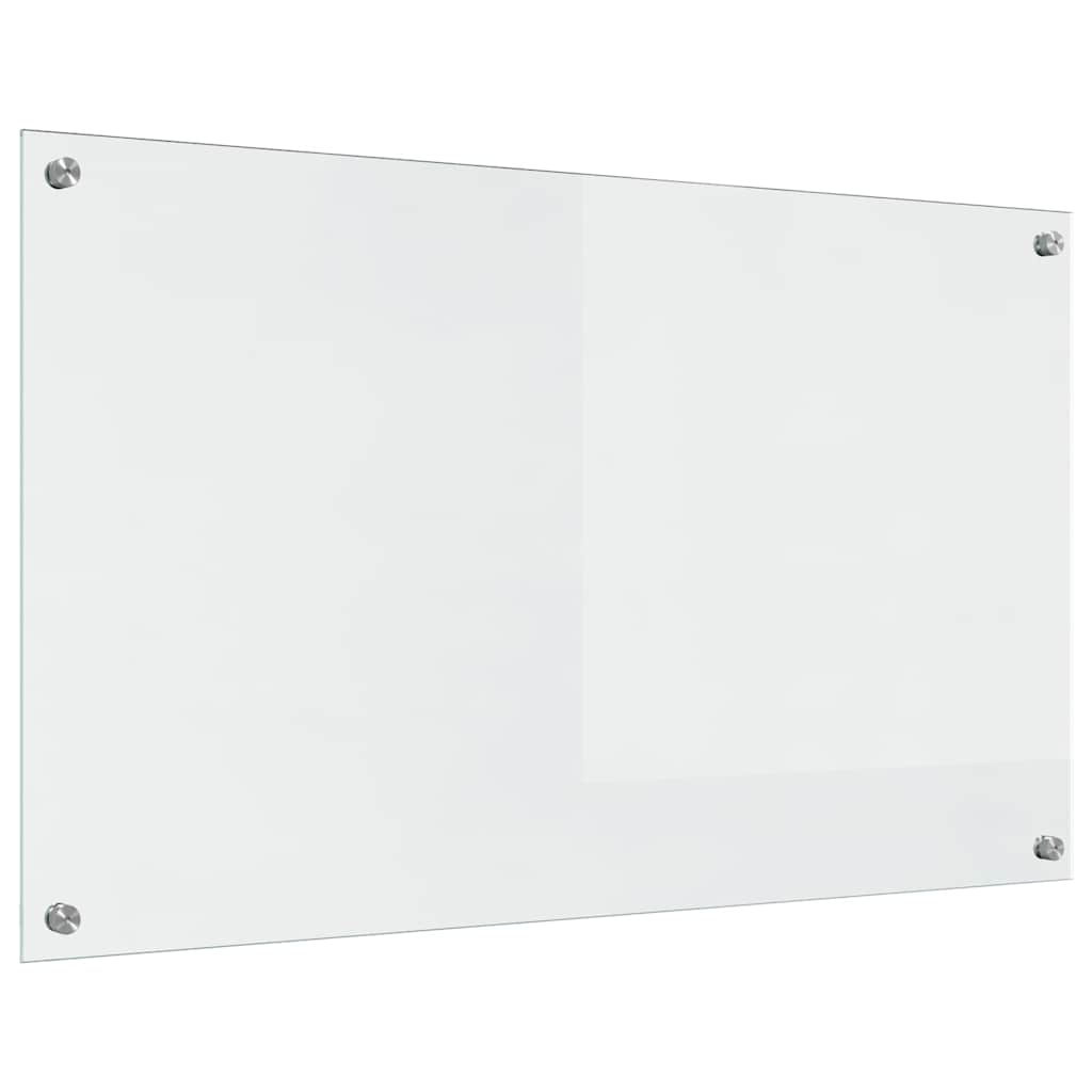 vidaXL Πίσω Πάνελ Κουζίνας Διαφανές 100 x 60 x 0.8 εκ σκληρυμένο γυαλί