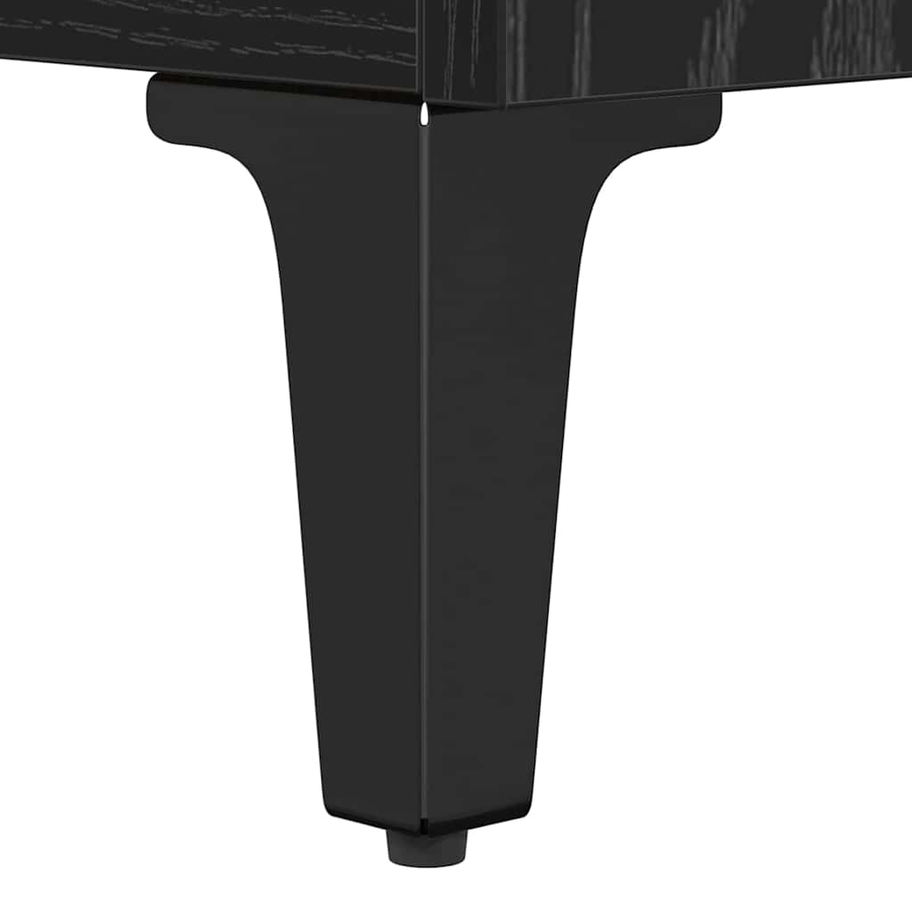 vidaXL Παραδοσιακά Πλευρικά Έπιπλα 2 pcs Μαύρη Οξυά 60 x 35 x 70 cm