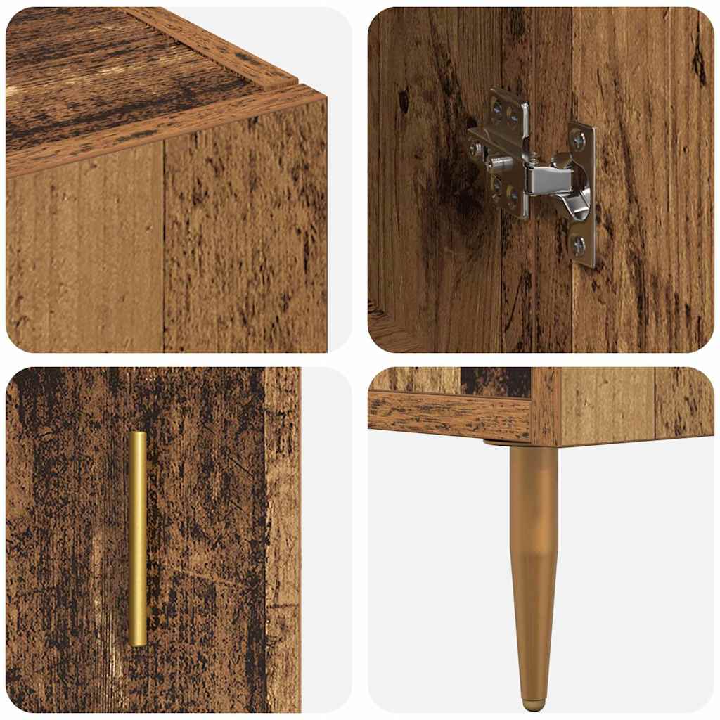 vidaXL Highboard Παλιό Ξύλο 69,5 x 34 x 180 εκ. Επεξεργασμένο ξύλο