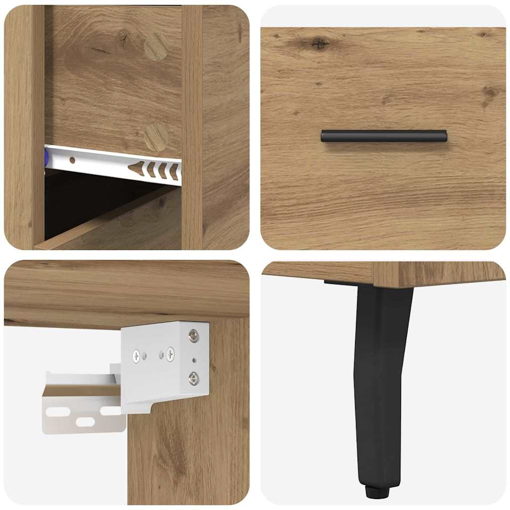 vidaXL Highboard 2 τμχ. Artisan Oak 69,5 x 34 x 180 εκ.