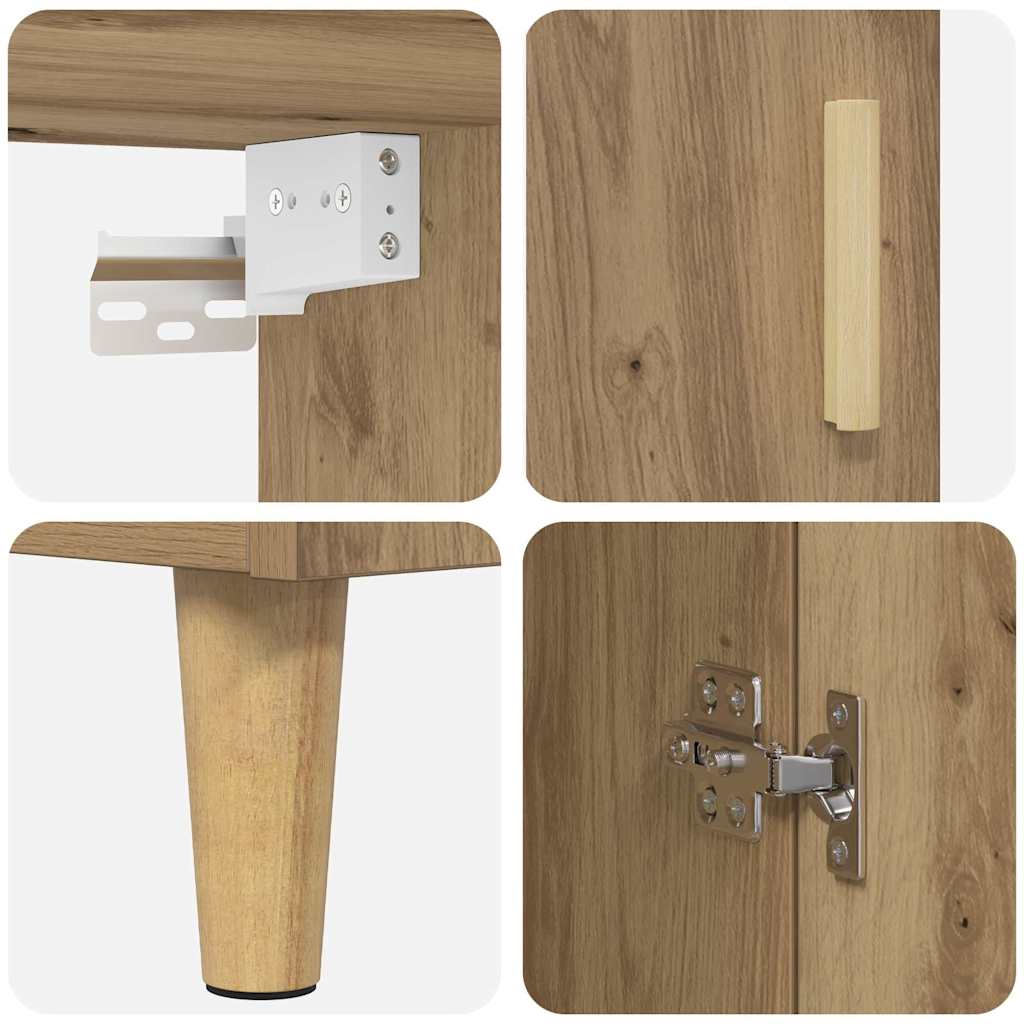 vidaXL Highboard Artisan Oak 69,5 x 34 x 180 εκ.