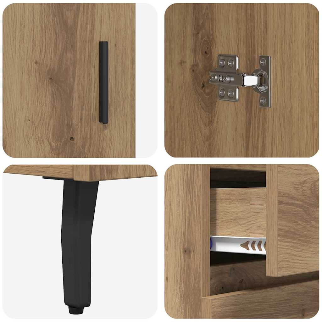 vidaXL Highboard 2 τμχ. Artisan Oak 69,5 x 34 x 180 εκ.