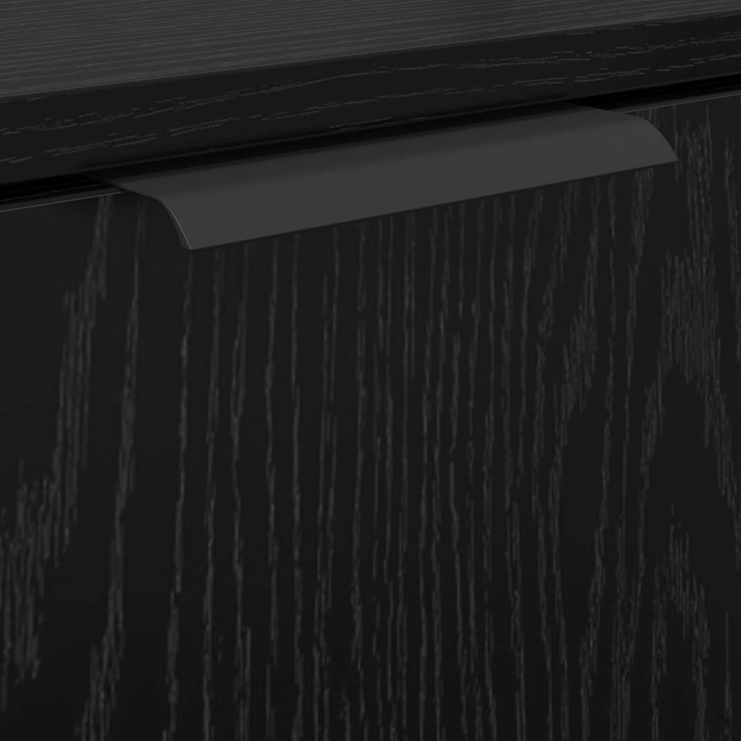 vidaXL Σετ Επίπλων Μπάνιου 3 pcs Μαύρη Οξυά Επεξεργασμένο ξύλο