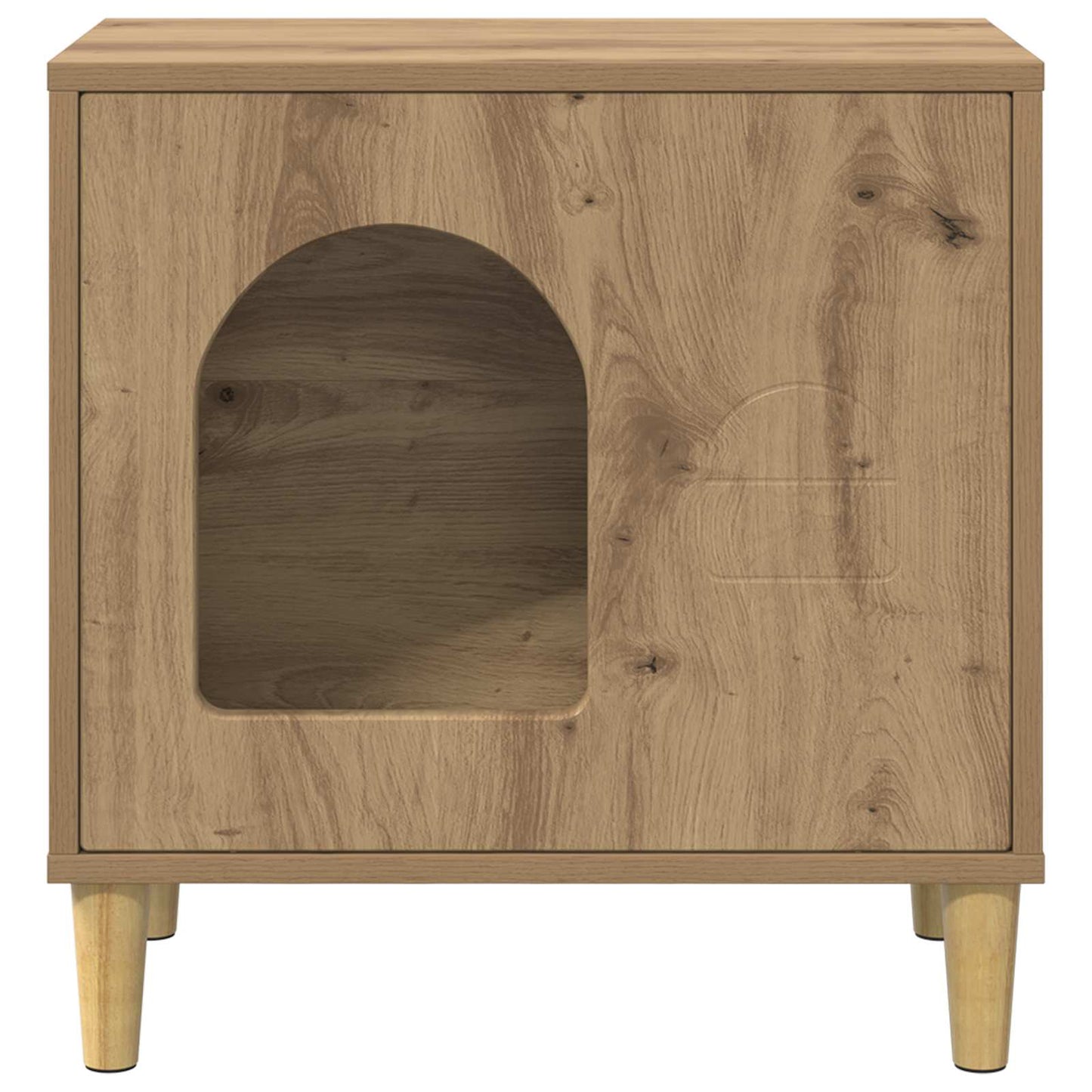 vidaXL Σπίτι Γάτας Artisan Δρυς 51 x 30 x 52 εκ. Επεξεργασμένο Ξύλο