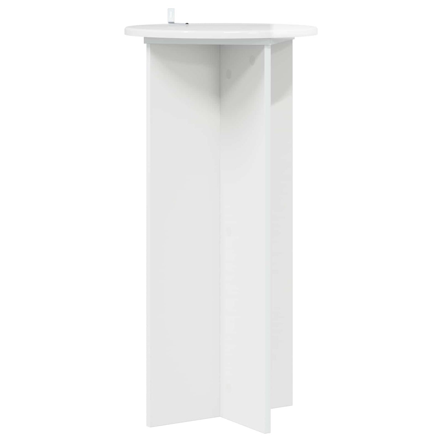 vidaXL Βάση φυτών 2 τεμ. Γυαλιστερό Λευκό 40 x 40 x 80 cm