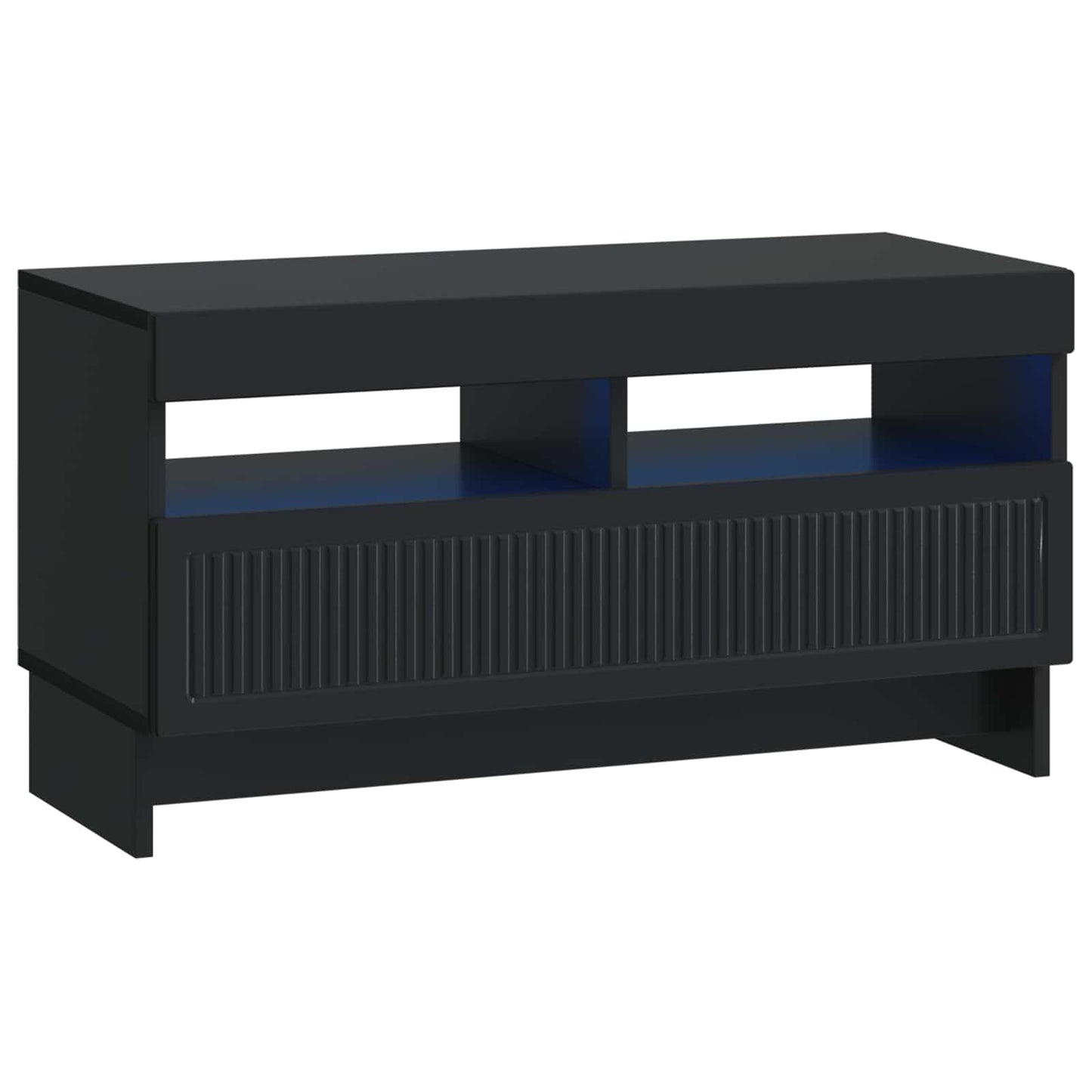 vidaXL 5 Τεμάχια LED Τηλεοπτικού Ντουλαπιού Μαύρο Επεξεργασμένο Ξύλο