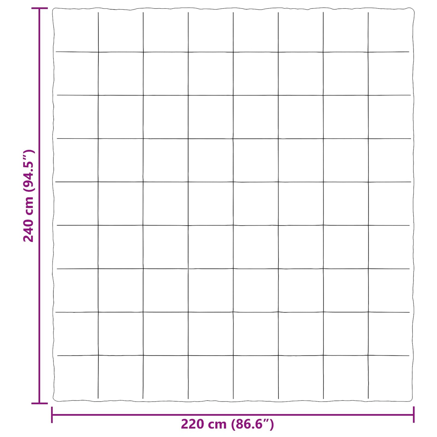 vidaXL Καλοκαιρινό Παπλωματοθήκη Πράσινο 220 x 240 cm Μικροΐνες