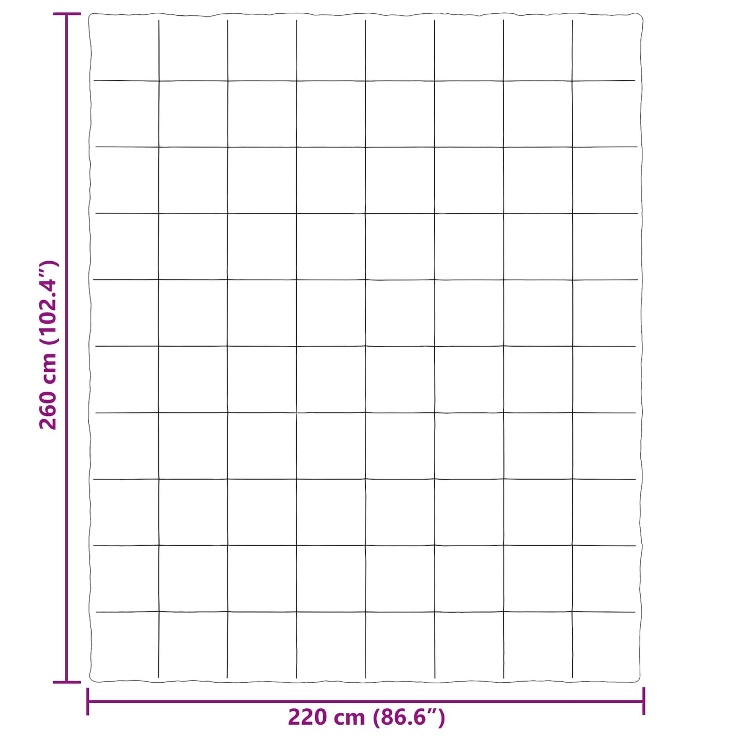 vidaXL Κουβέρτα ολόκληρου του χρόνου 220 x 260 cm 4 Εποχές Ροζ