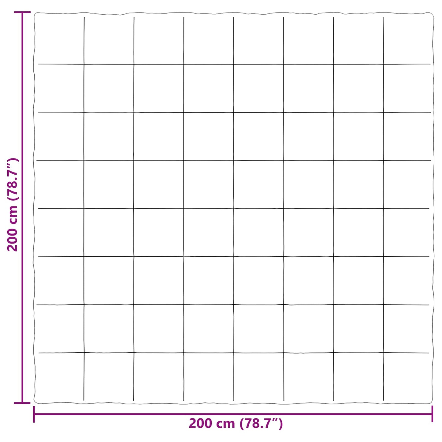 vidaXL Κουβέρτα ολόκληρου του χρόνου Κρεμ 200 x 200 cm Μικροΐνες