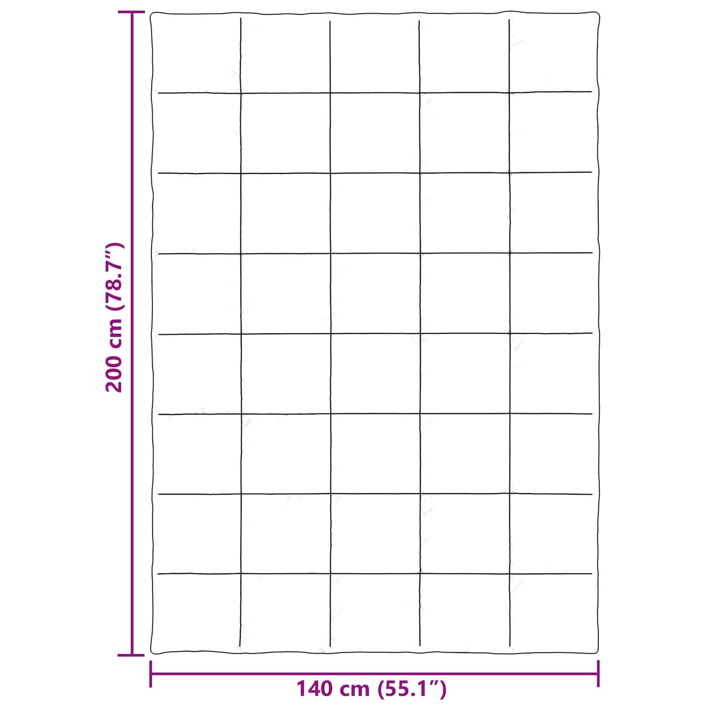 vidaXL Χειμερινό Παπλωματοθήκη 140 x 200 cm Χειμώνας