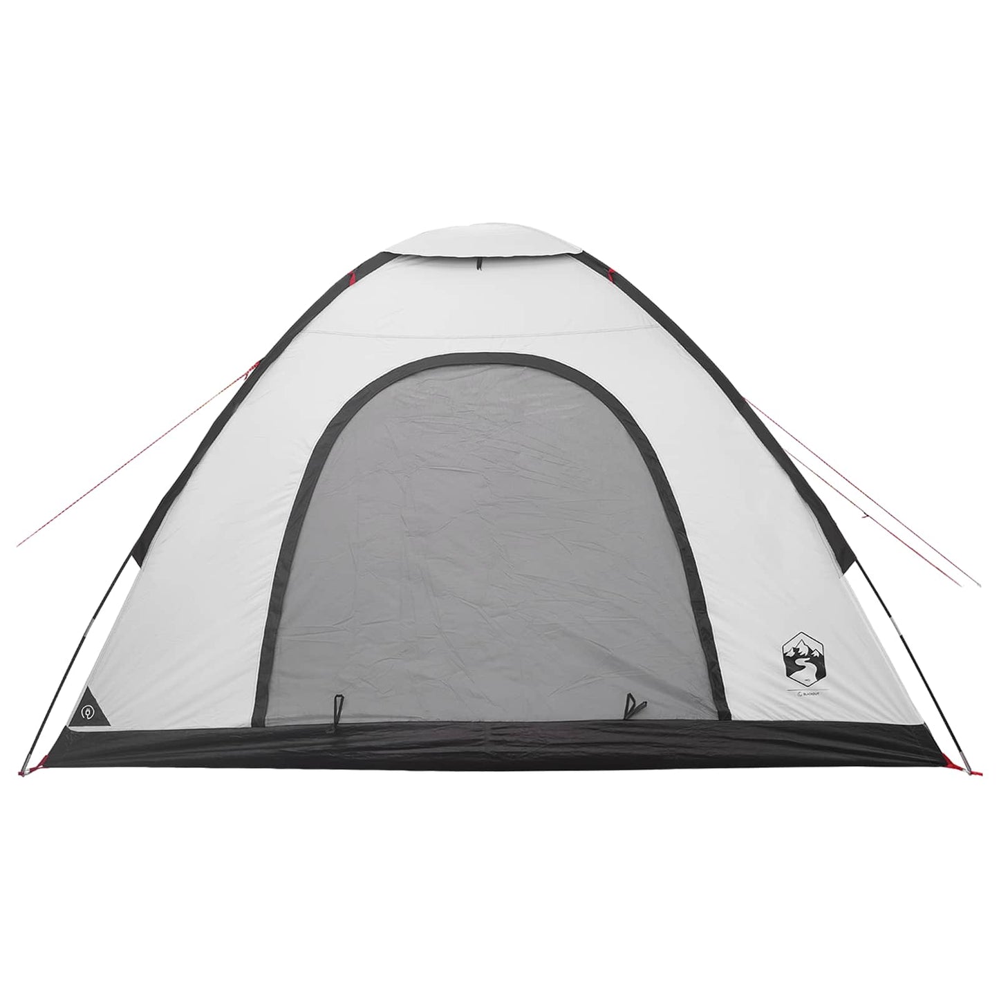 vidaXL Σκηνή Camping 4 ατόμων Λευκό Μαύρο