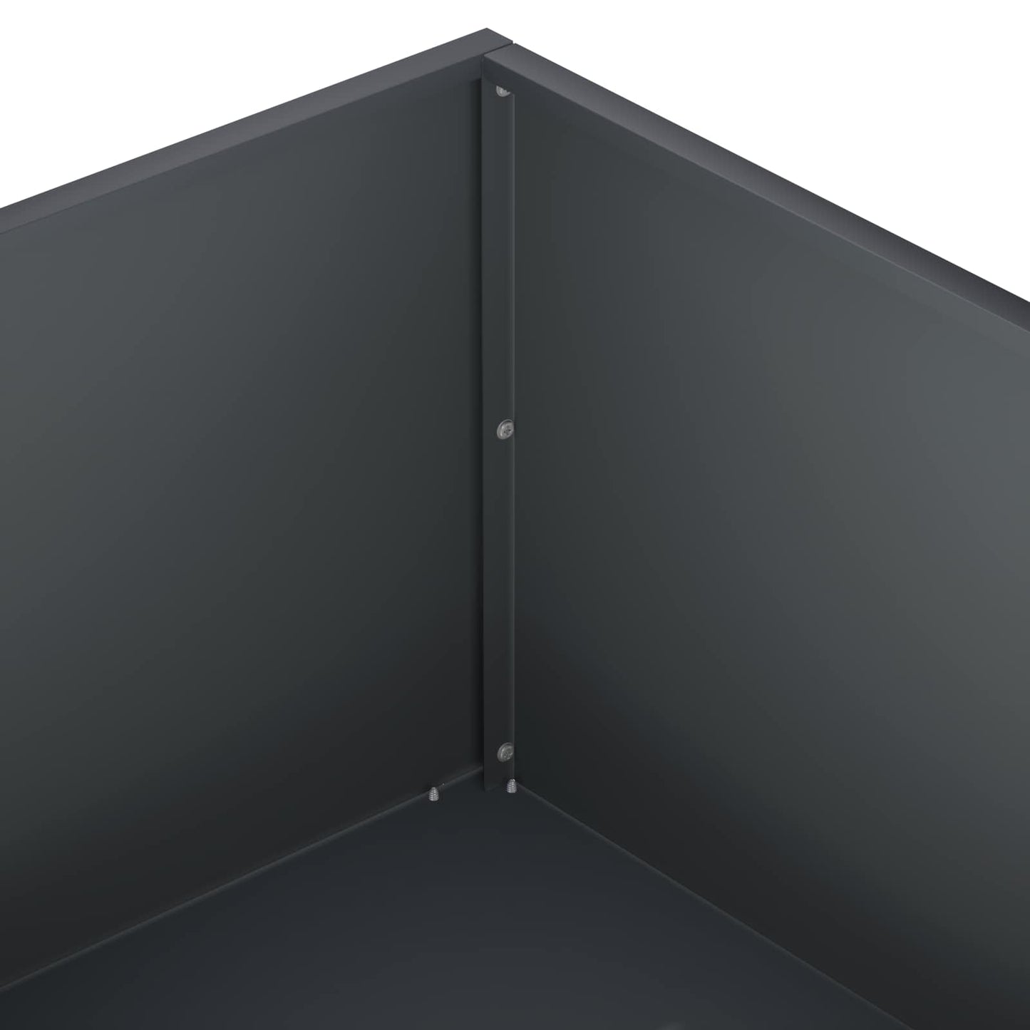 vidaXL Γλάστρα Κήπου Ανθρακί 100 x 100 x 30 cm Ψυχρής έλασης χάλυβας