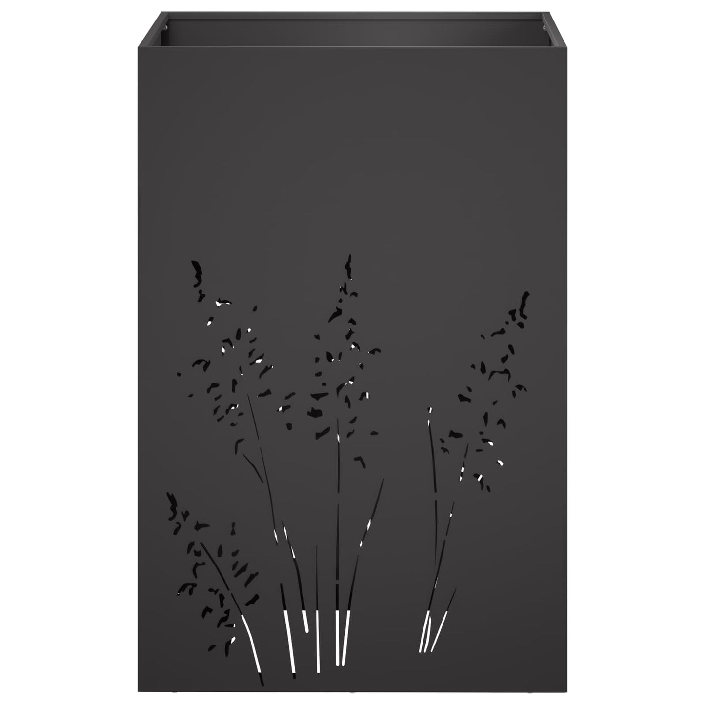 vidaXL Γλάστρα Κήπου 2 τμχ. Μαύρο 50 x 50 x 75 cm