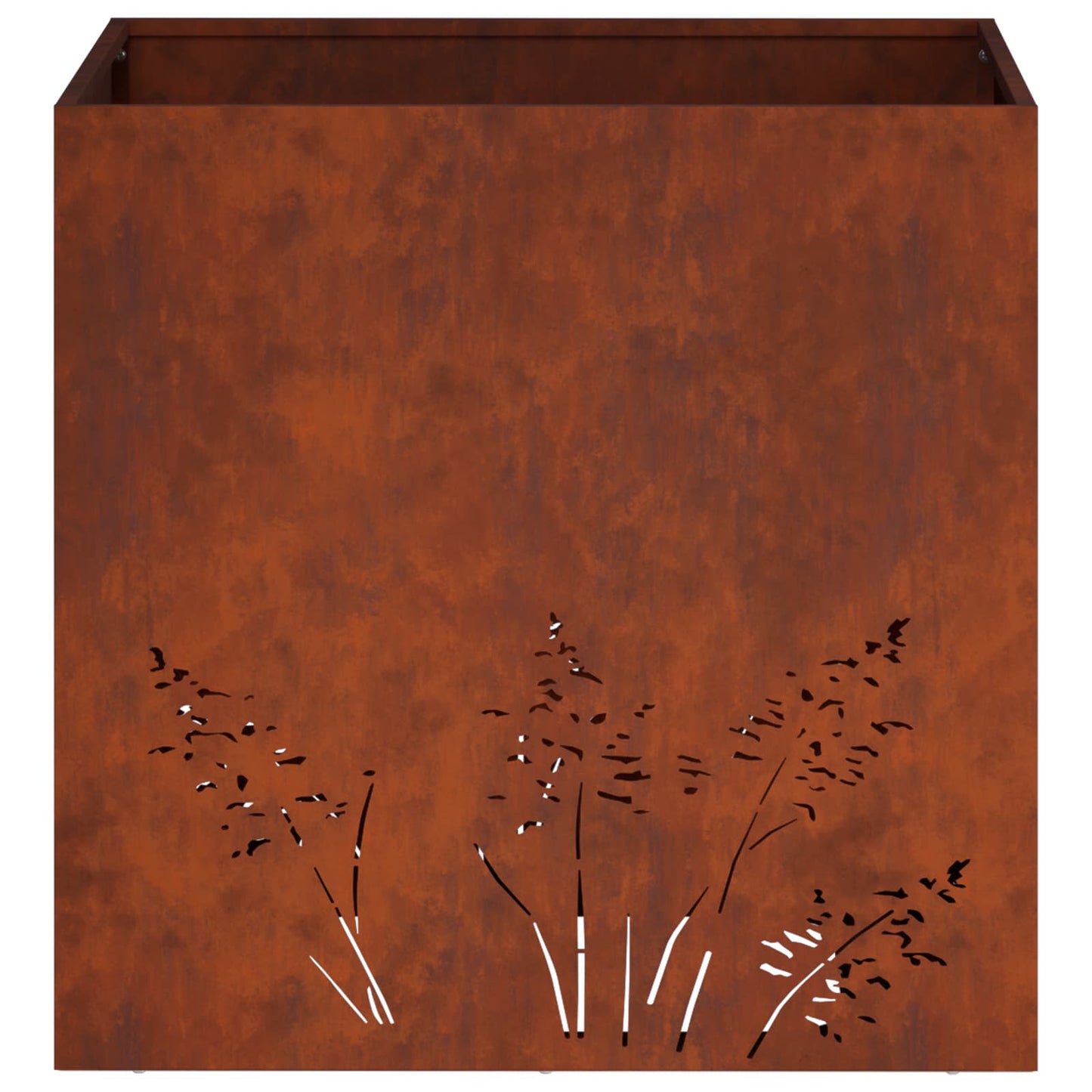 vidaXL Γλάστρα Κήπου Σκ rusty 50 x 50 x 49 cm