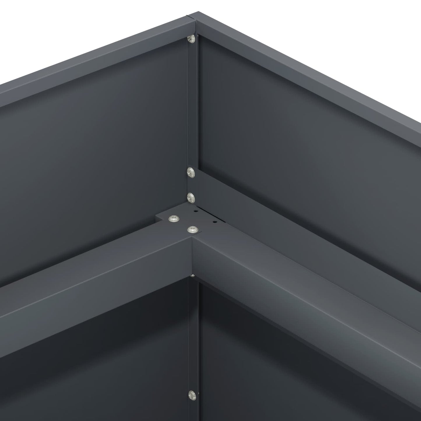 vidaXL Γλάστρα Κήπου Ανθρακί 40 x 40 x 60 cm Ψυχρής έλασης χάλυβας