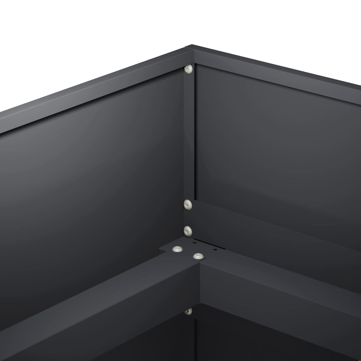 vidaXL Γλάστρα Κήπου Ανθρακί 120 x 80 x 60 εκ Ψυχρής έλασης χάλυβας