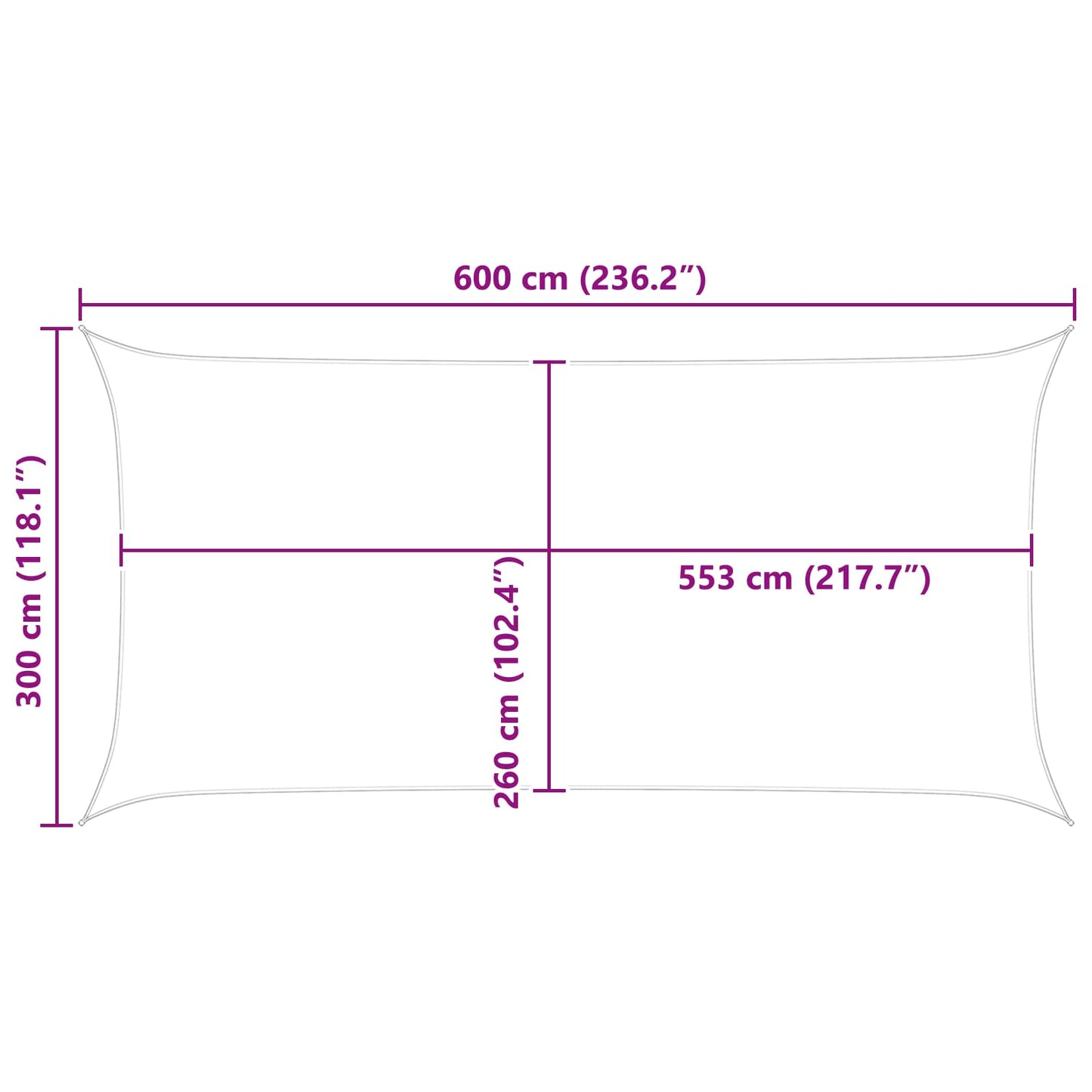 vidaXL Πανί σκιάς Πορτοκαλί και Καφέ 6 x 3 m 100% Πολυέστερ Οξφόρδη