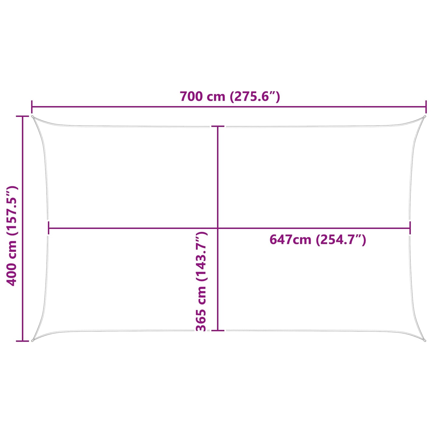 vidaXL Πανί σκιάς Πορτοκαλί και Καφέ 7 x 4 m 100% Πολυέστερ Οξφόρδη