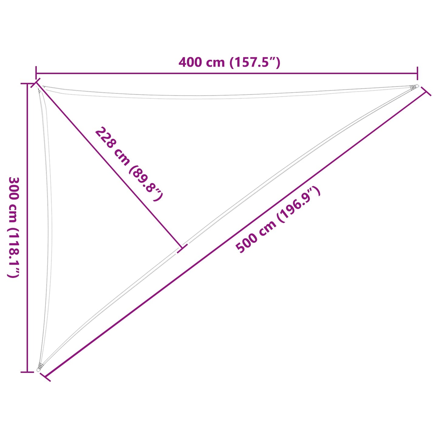 vidaXL Σκίαση Ήλιου Εξωτερικού Χώρου 3 x 4 x 5 m