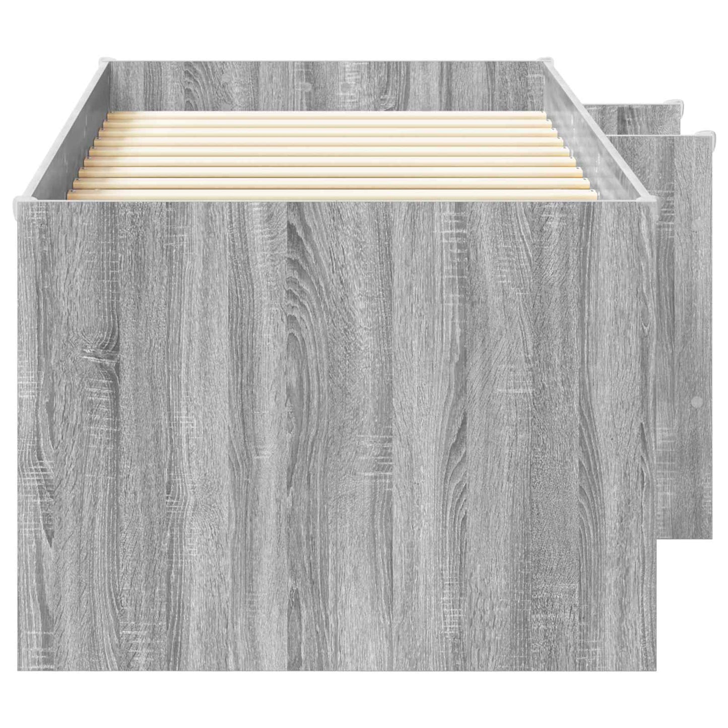 vidaXL Κρεβάτι Υψηλού Στυλ για Παιδιά Γκρι Sonoma 90 x 190 cm
