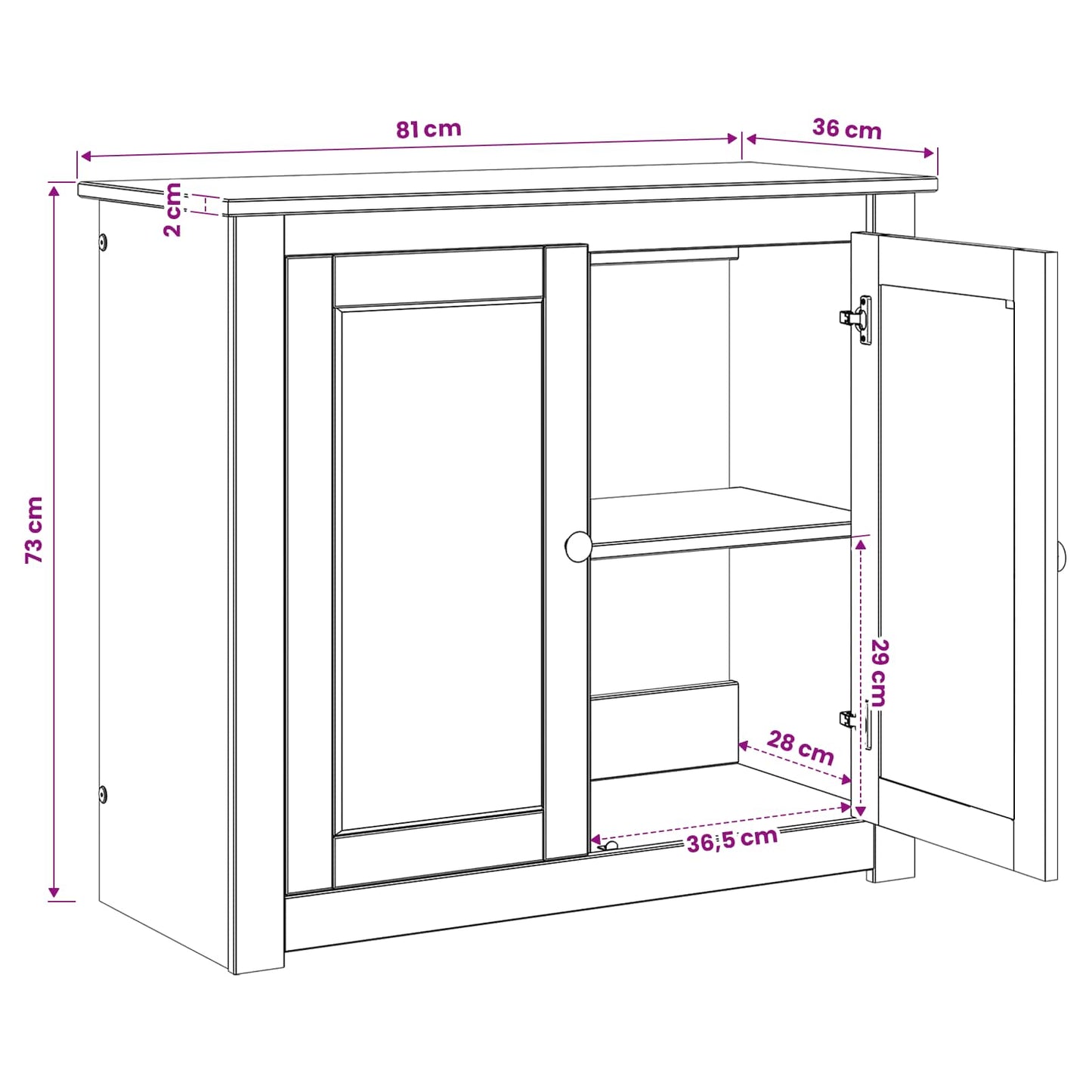 vidaXL Βάση ενυδρείου PANAMA Καφέ 81 x 36 x 73 cm 250 kg