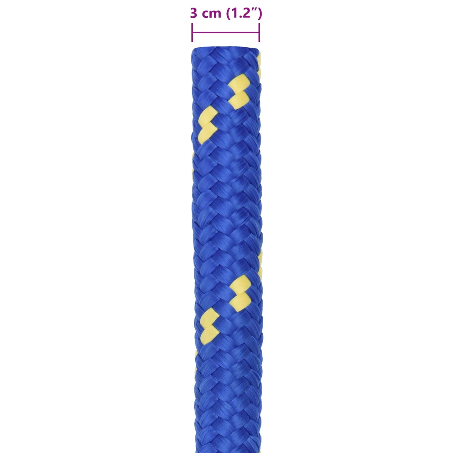 vidaXL Σχοινί Boat 3 mm 5 m Μπλε PP