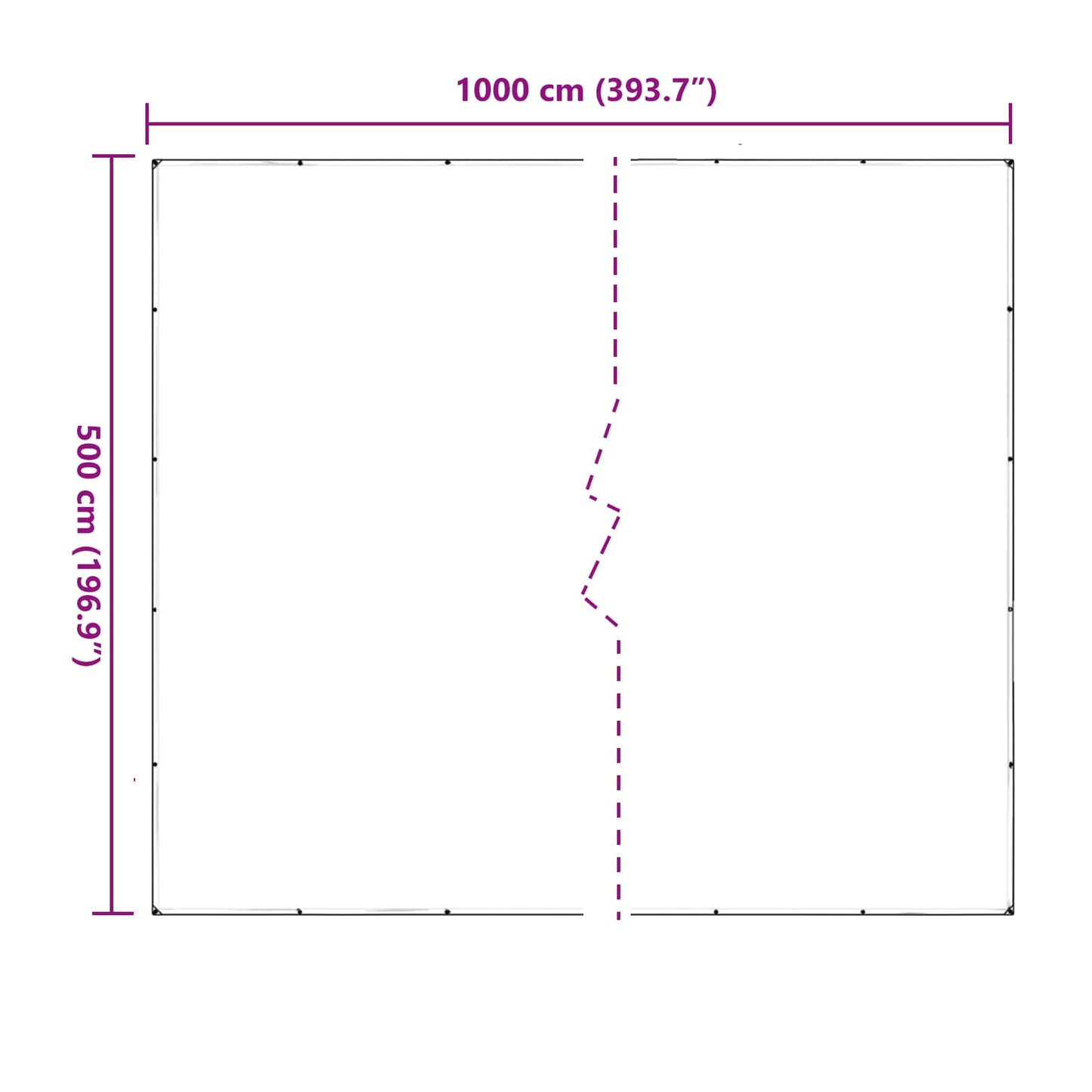 vidaXL Κάλυμμα Φυτών Διαφανές 5 x 10 m PVC