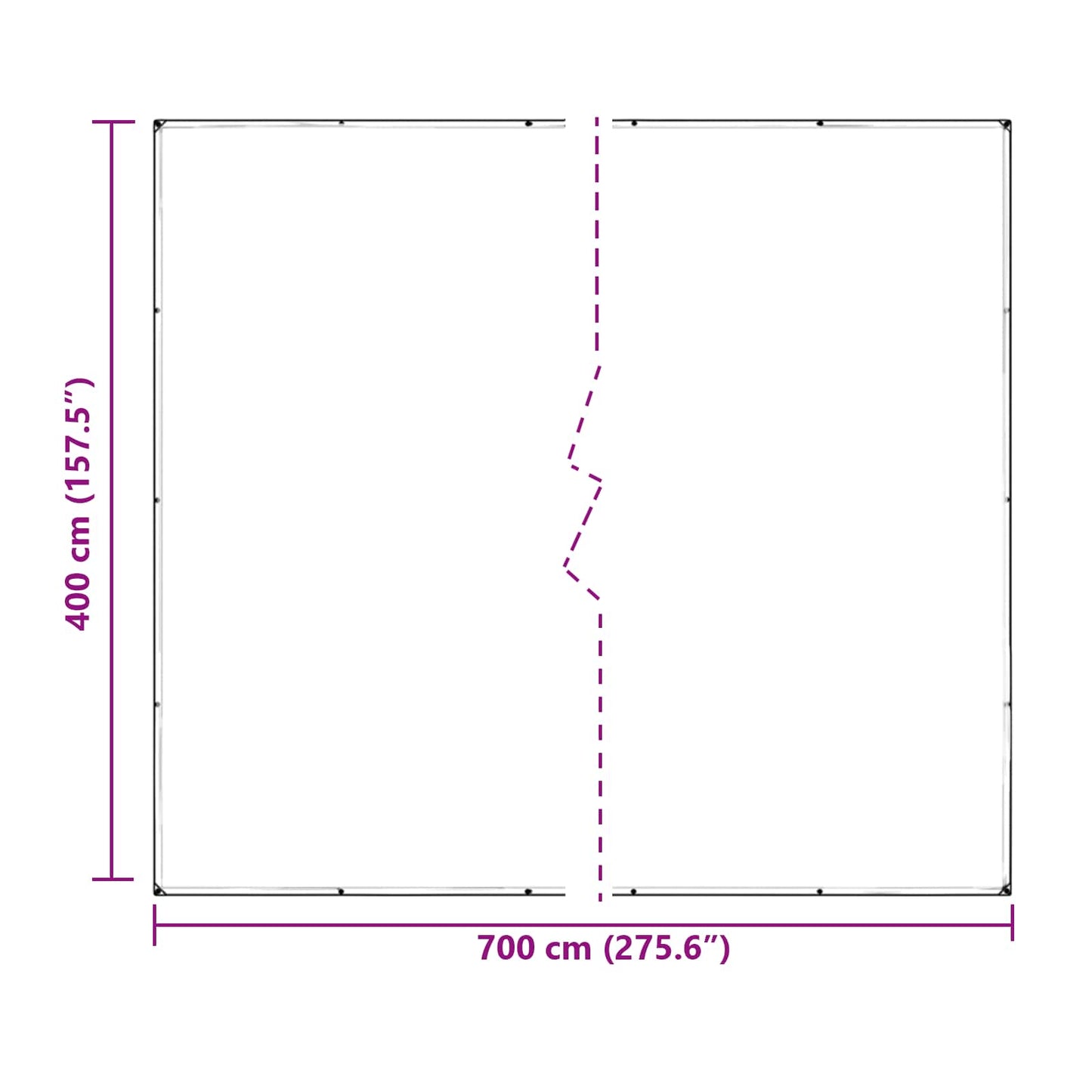 vidaXL Κάλυμμα Φυτών Διαφανές 7 x 4 m PVC