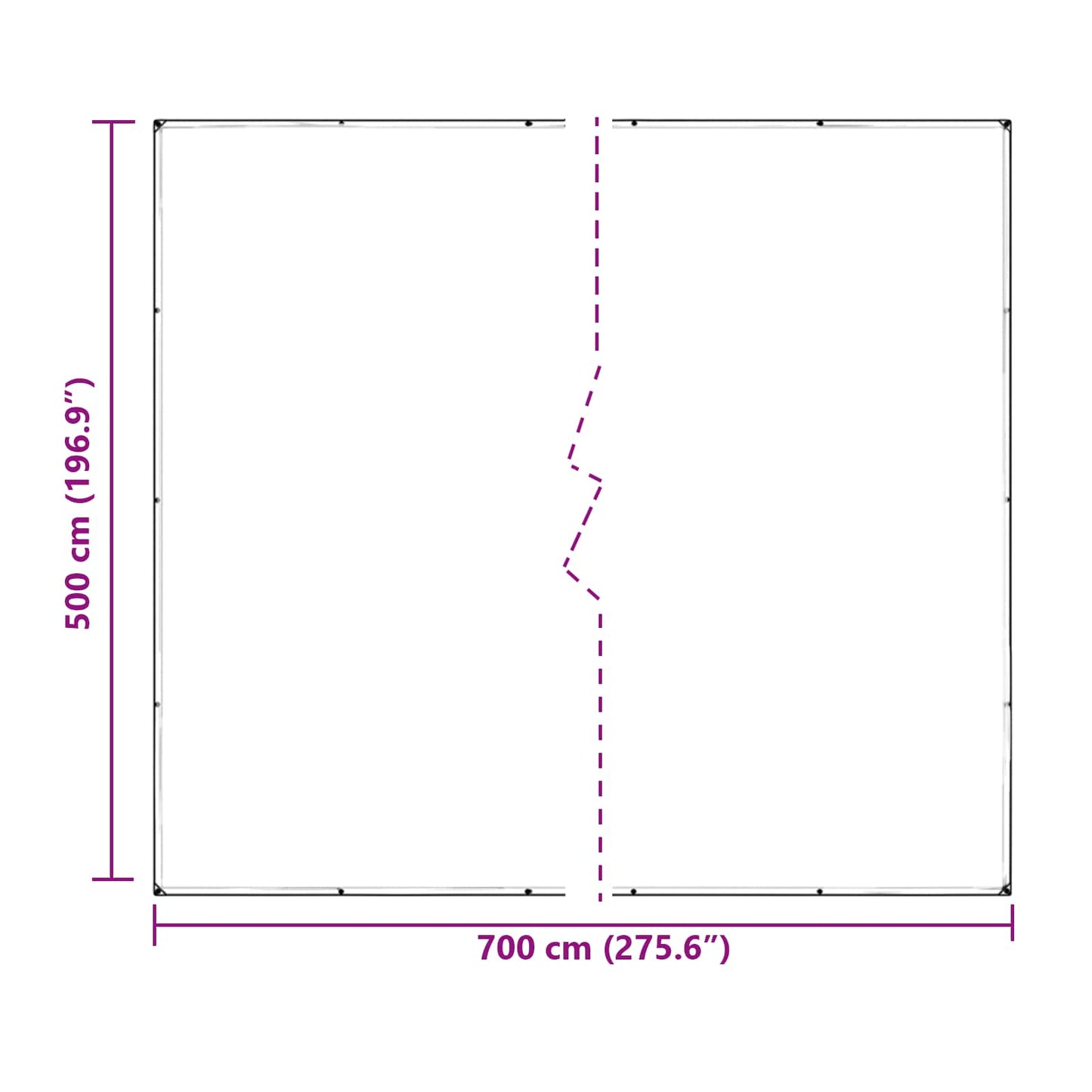 vidaXL Κάλυμμα Φυτών Διαφανές 7 x 5 m PVC