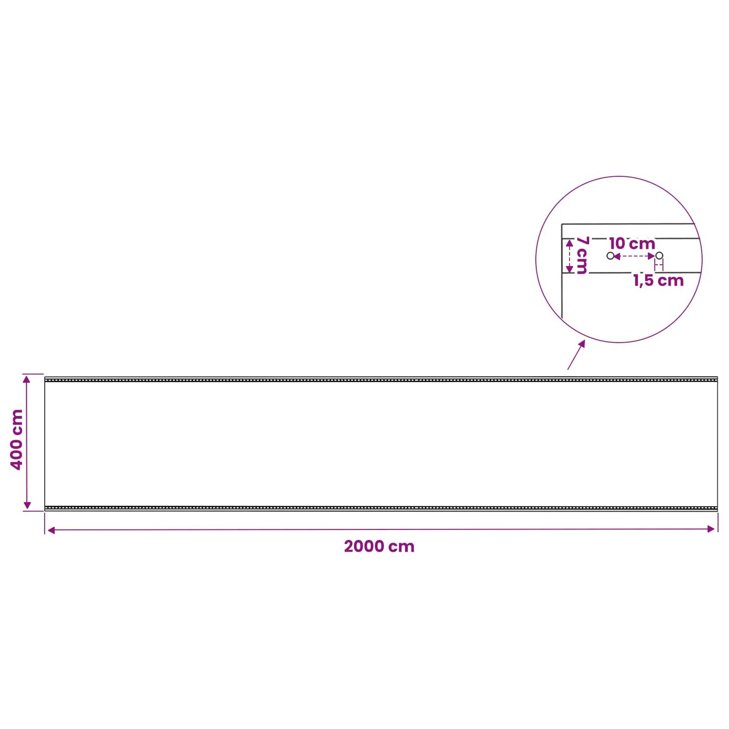 vidaXL Τεντόπανα με Θηλιές 2 τεμ. Πράσινο 4 x 20 μ 260 γρ PE