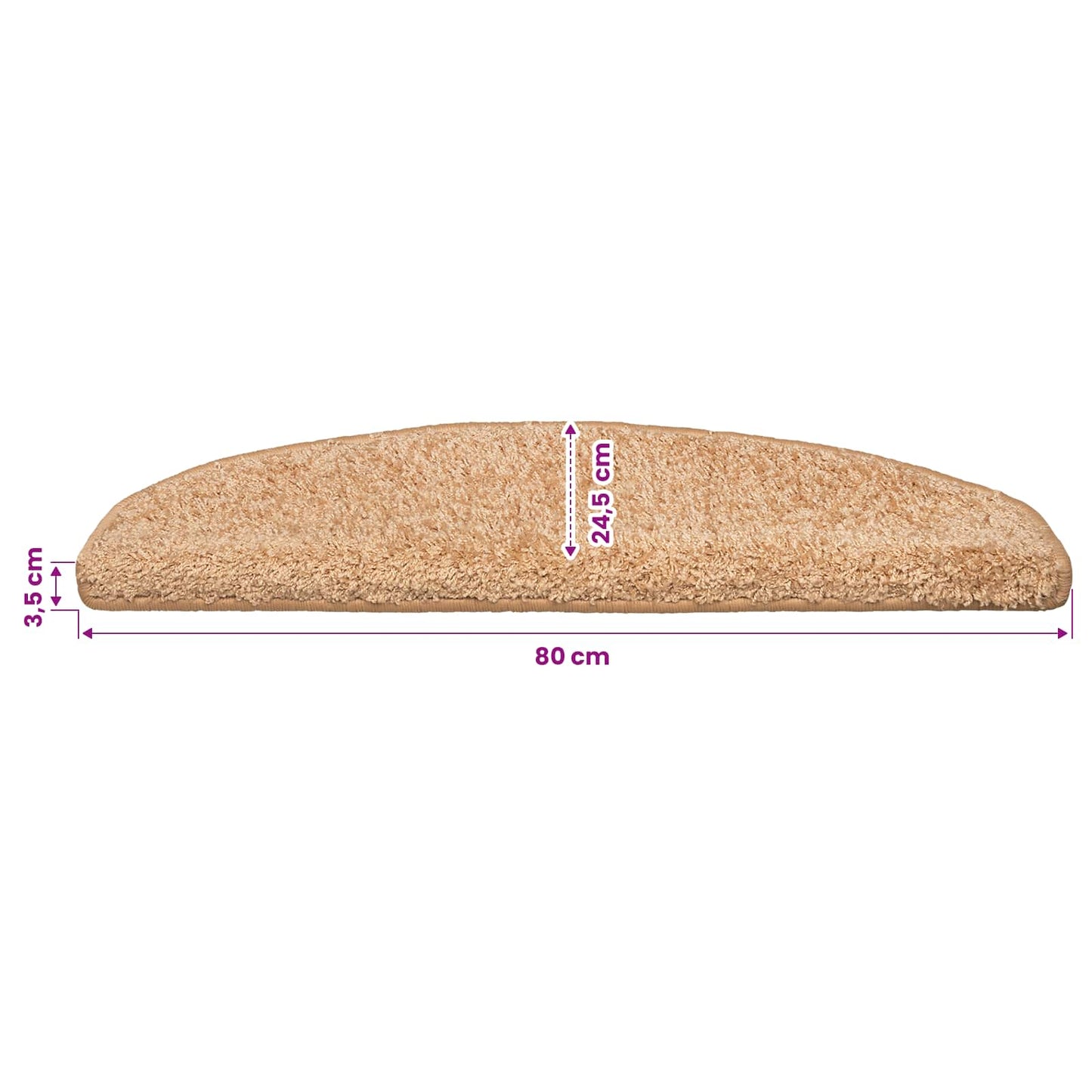 vidaXL Αυτοκόλλητα Ματ Σκαλοπατιών 15 τμχ. 80 x 24,5 x 3,5 εκ. Χρυσό