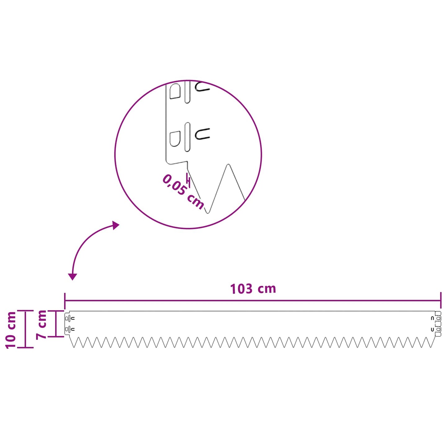 vidaXL Περίγραμμα γκαζόν 30 τμχ. 103 x 10 εκ Ατσάλι Λαδί