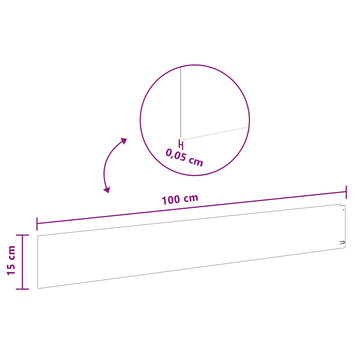 vidaXL Περίγραμμα γκαζόν 10 τμχ. 100 x 15 cm Ατσάλι Λαδί