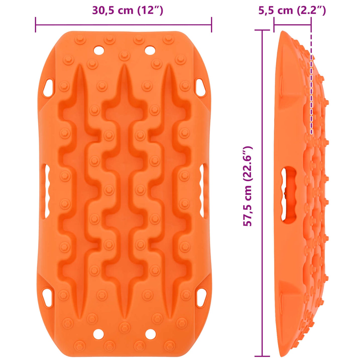 vidaXL Πίνακας πρόσφυσης 2 τμχ. Πορτοκαλί 57,5x30,5x5,5 εκ.