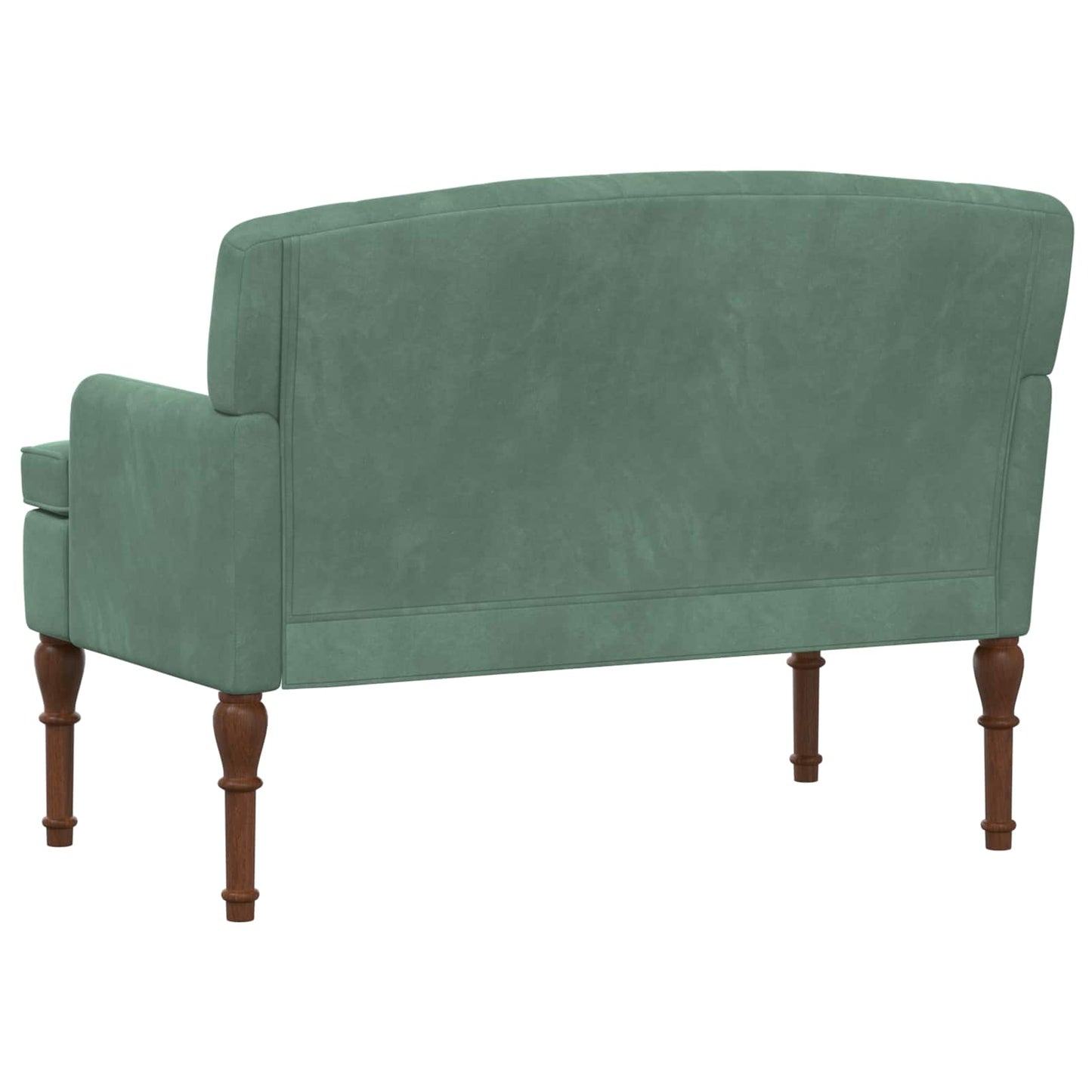 vidaXL Love seat με κουμπιά Θαλασσί 111 x 65 x 79 εκ Βελούδο