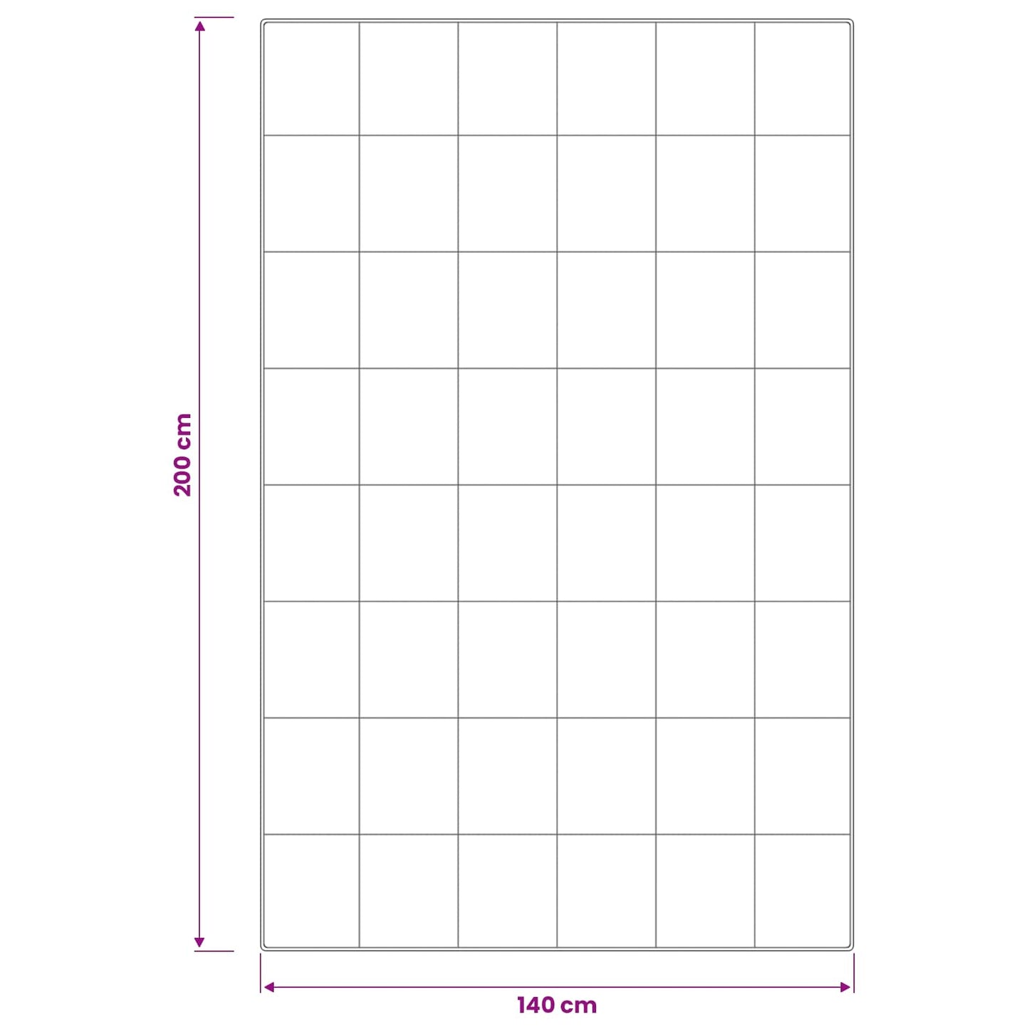 vidaXL Πάπλωμα 140x200 εκ. Καλοκαίρι 200 GSM Αυστραλιανό Μαλλί Λευκό