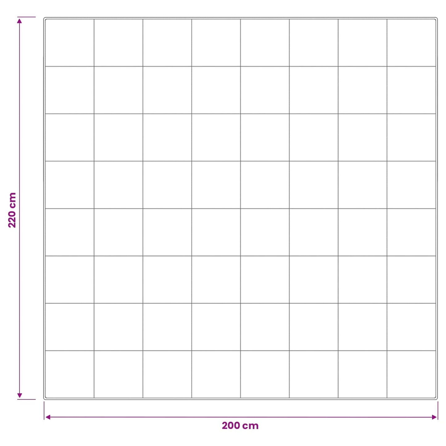 vidaXL Πάπλωμα 200x220 εκ 4 Εποχές 200+300 GSM Αυστραλιανό Μαλλί Λευκό