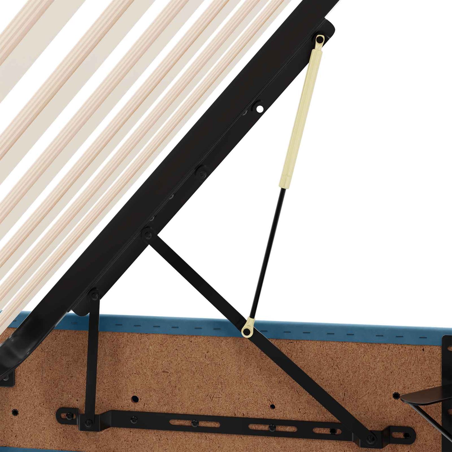 vidaXL Κρεβάτι Οθωμανικού Τύπου Σκούρο Μπλε 90 x 200 cm Βελούδο