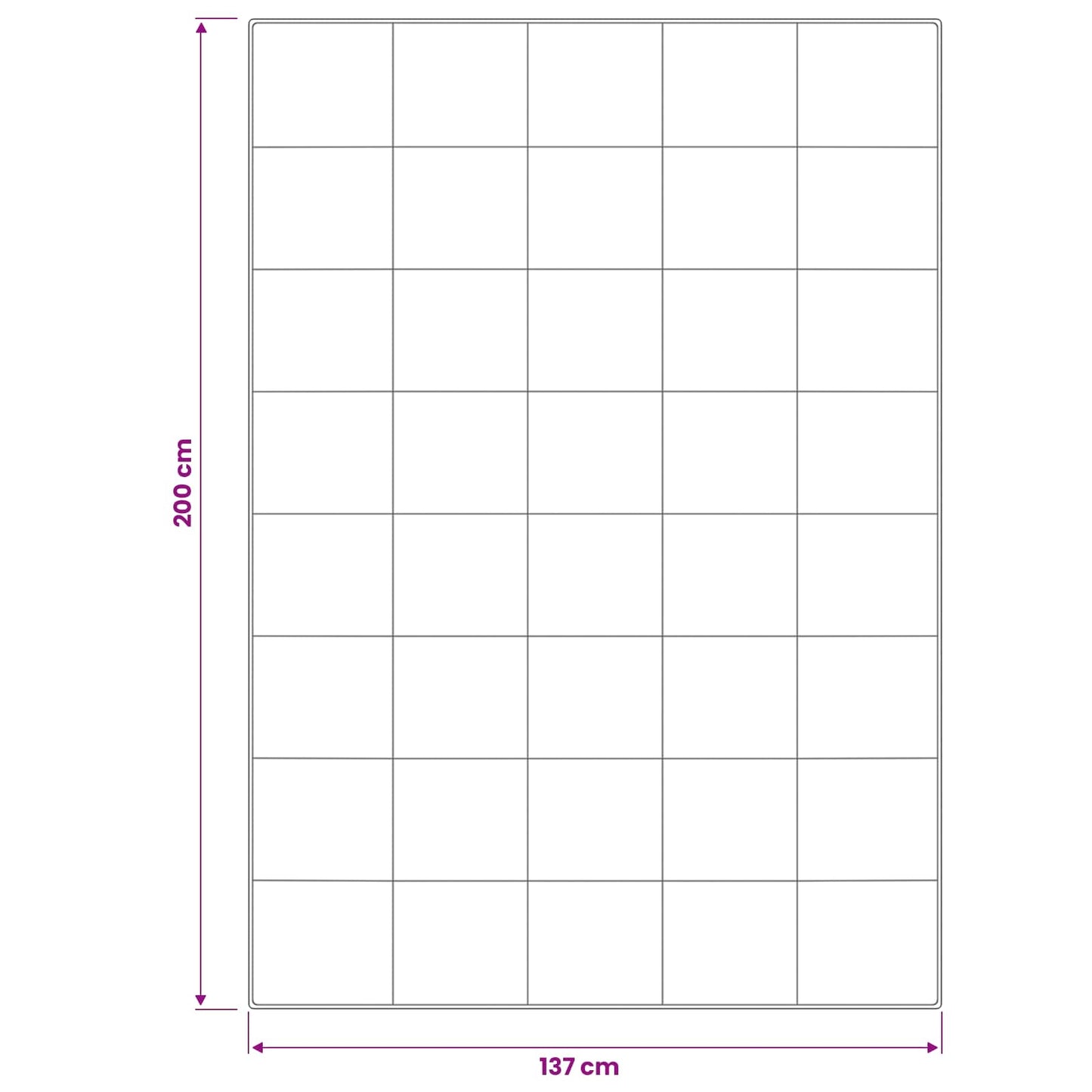 vidaXL Πάπλωμα 137x200 εκ 4 Εποχές 300 GSM Αυστραλιανό Μαλλί Λευκό