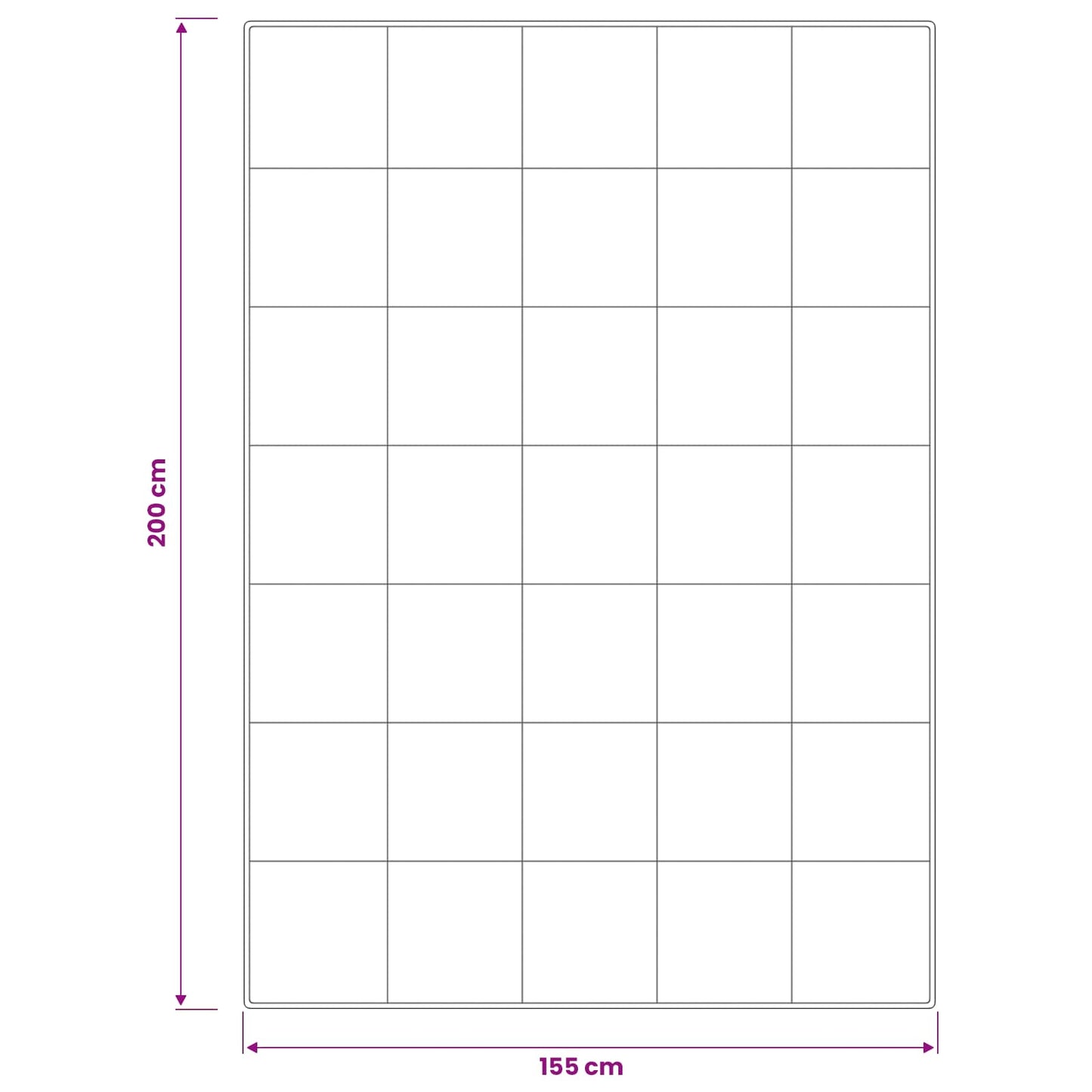 vidaXL Πάπλωμα FULDA 155 x 200 εκ. Χειμώνας 300 GSM 90% Χήνας Λευκό