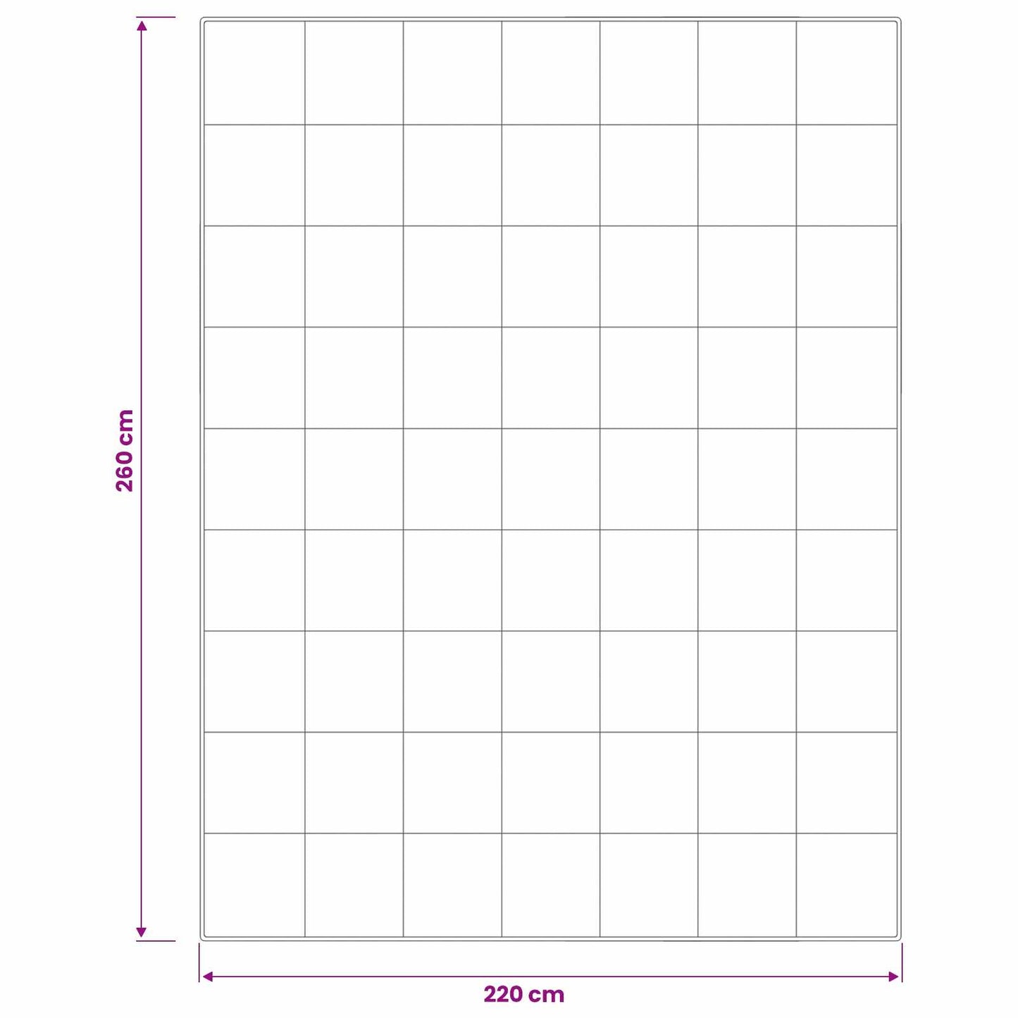 vidaXL Πάπλωμα FULDA 220 x 260 cm 4 Εποχές 310 GSM 90% Χήνας Λευκό