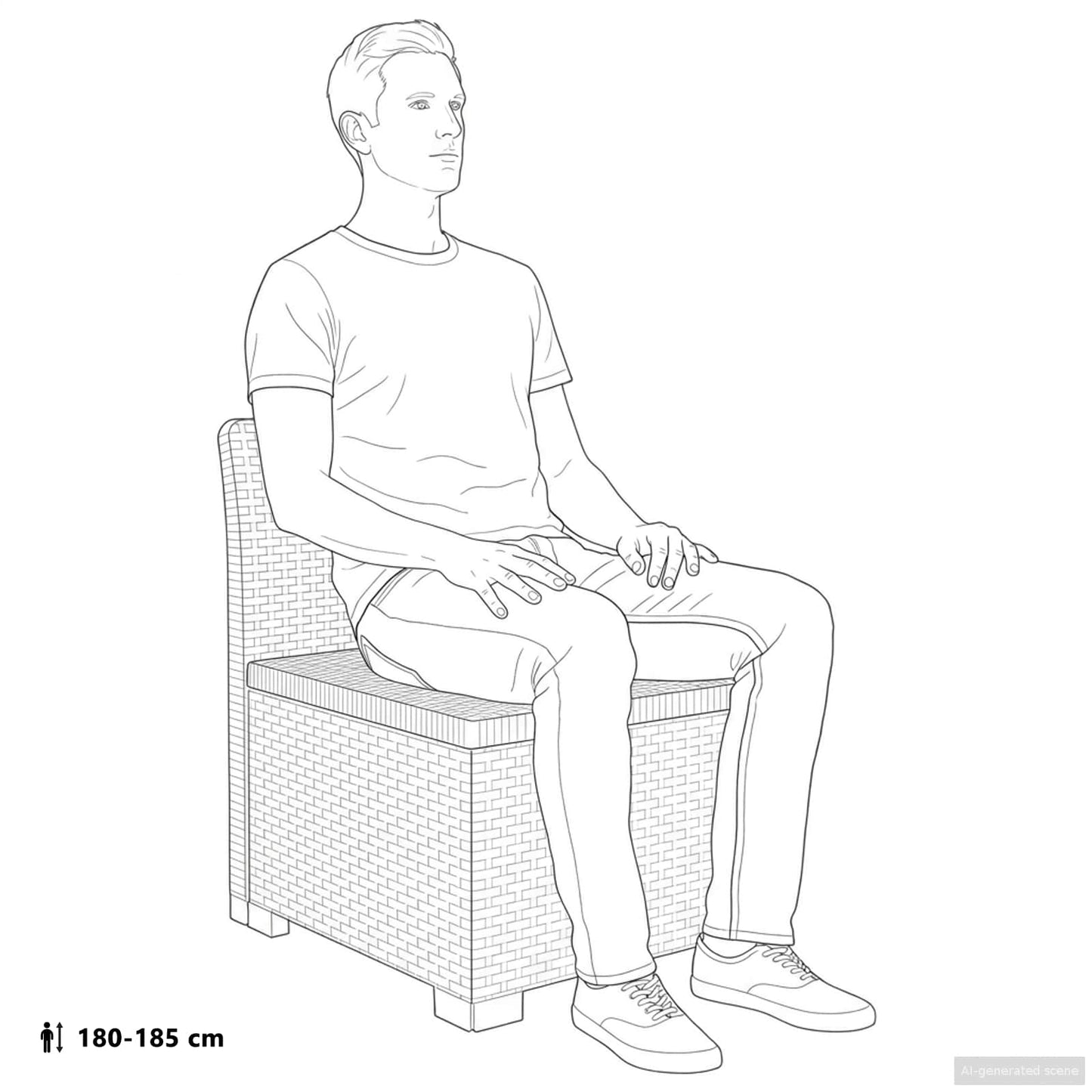 vidaXL Καλοκαίρι Καναπές Κήπου 4 Θέσεων με Μαξιλάρια σε Ρατάν PP Καφέ