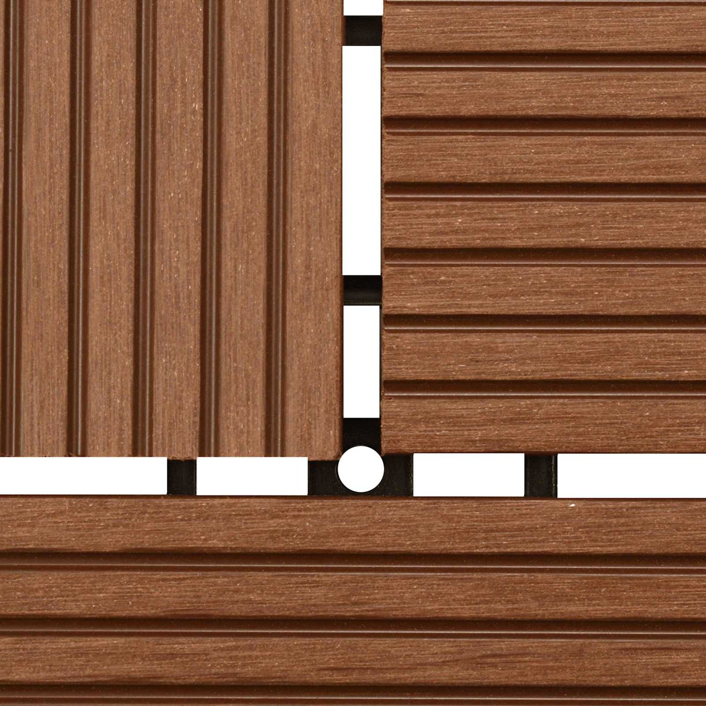 vidaXL Πλάκα Κατασκευής 22 pcs Καφέ 30 x 30 cm WPC