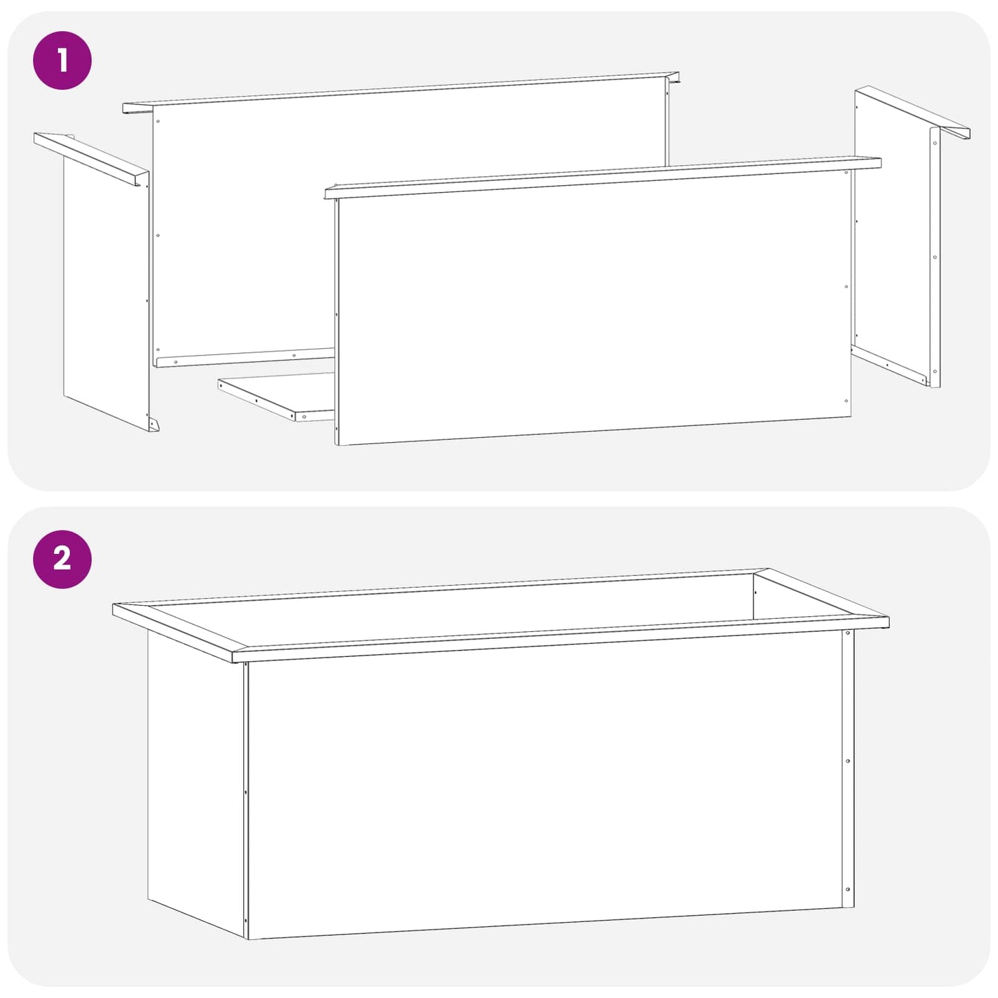vidaXL Ζαρντινιέρα κήπου με LED Μαύρο 40 x 80 x 40 cm Ατσάλι